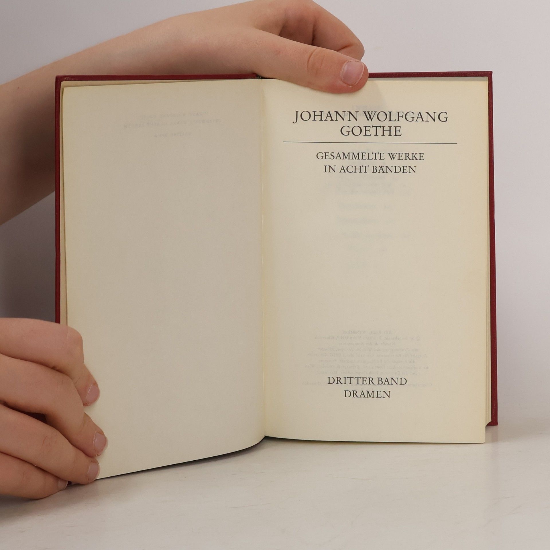 Johann Wolfgang von Goethe Goethe Werke 3