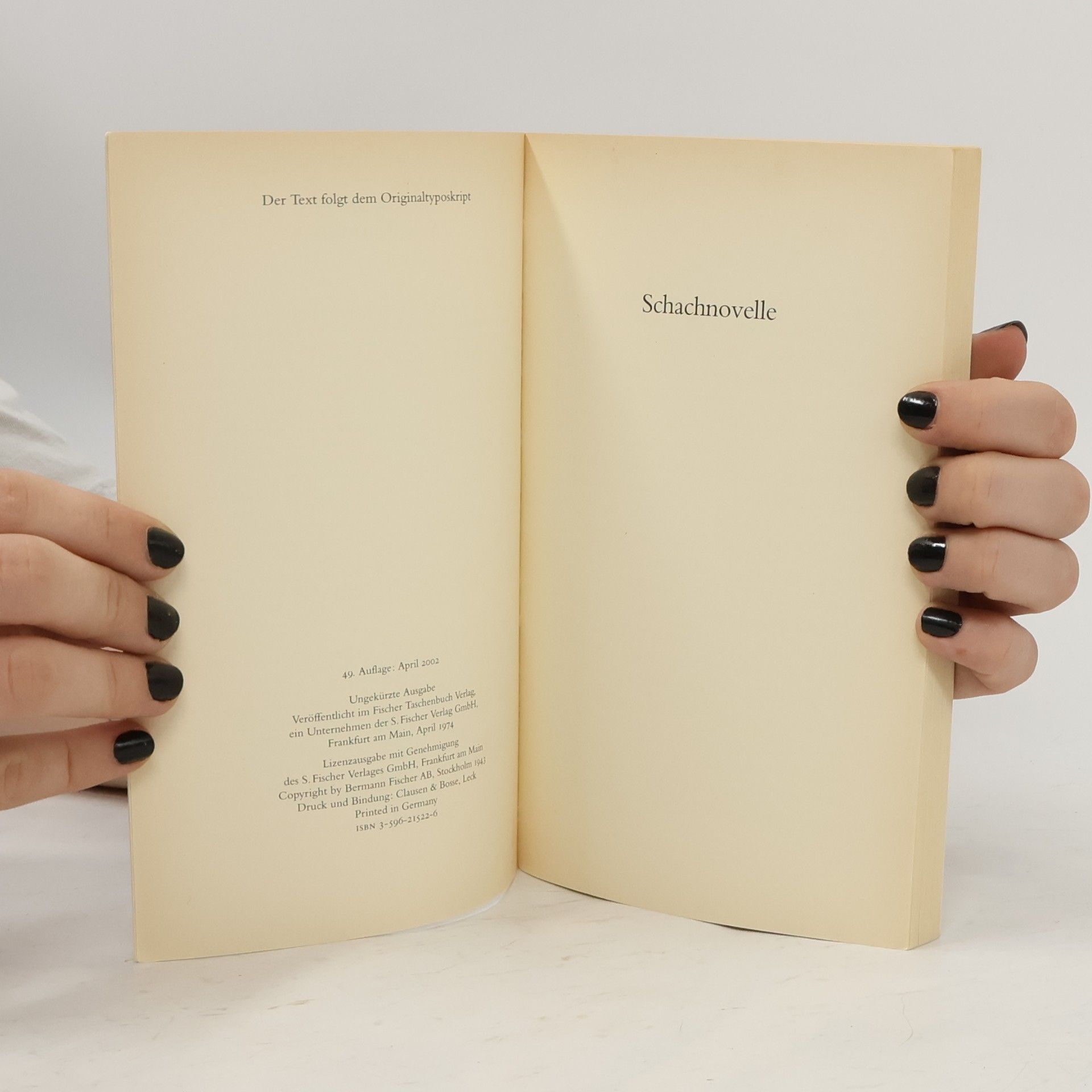 Stefan Zweig Schachnovelle