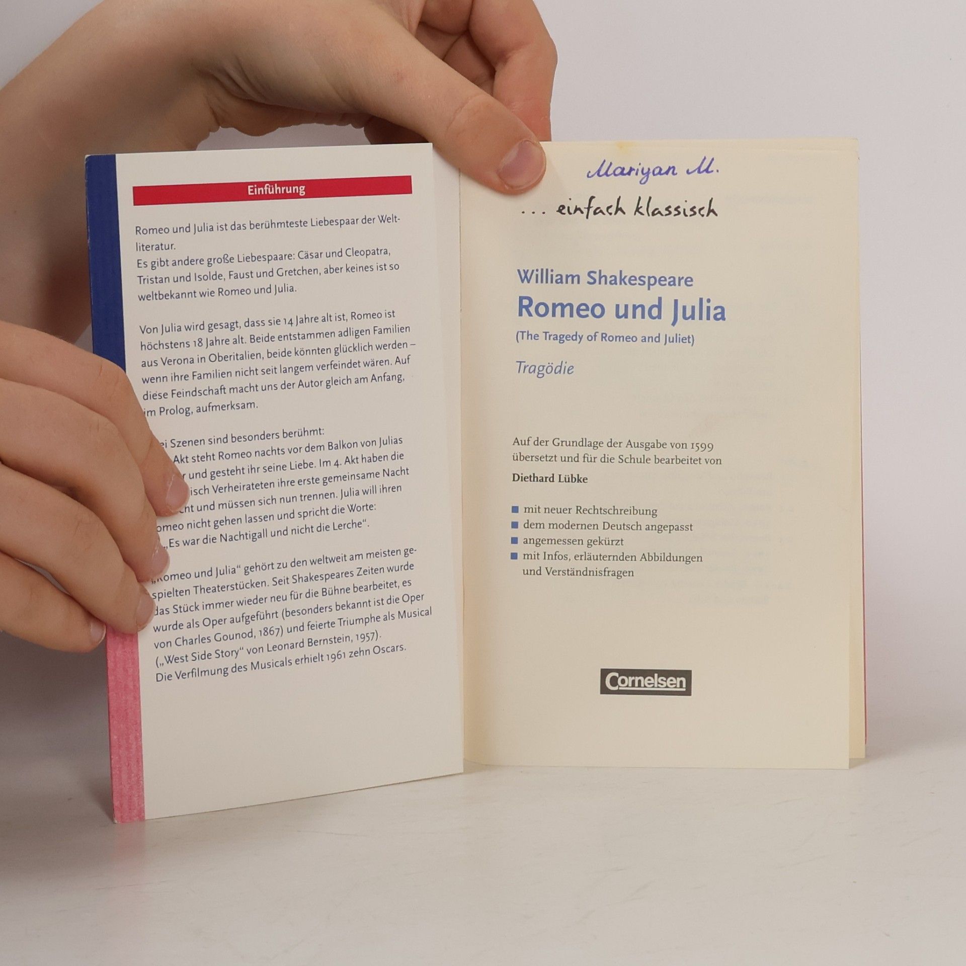 William Shakespeare Romeo und Julia