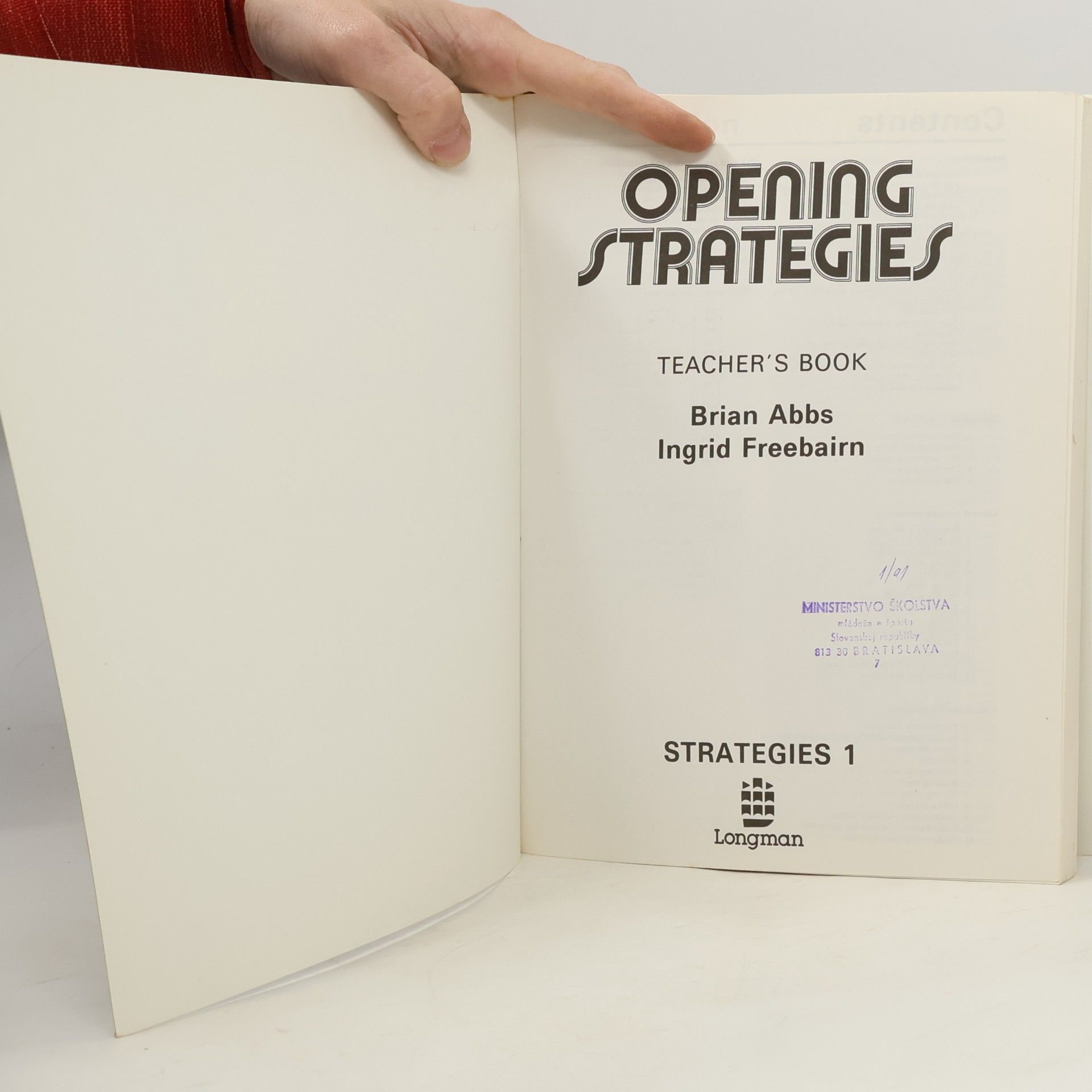 Brian Abbs Opening strategies. Strategies 1, Teacher's book
