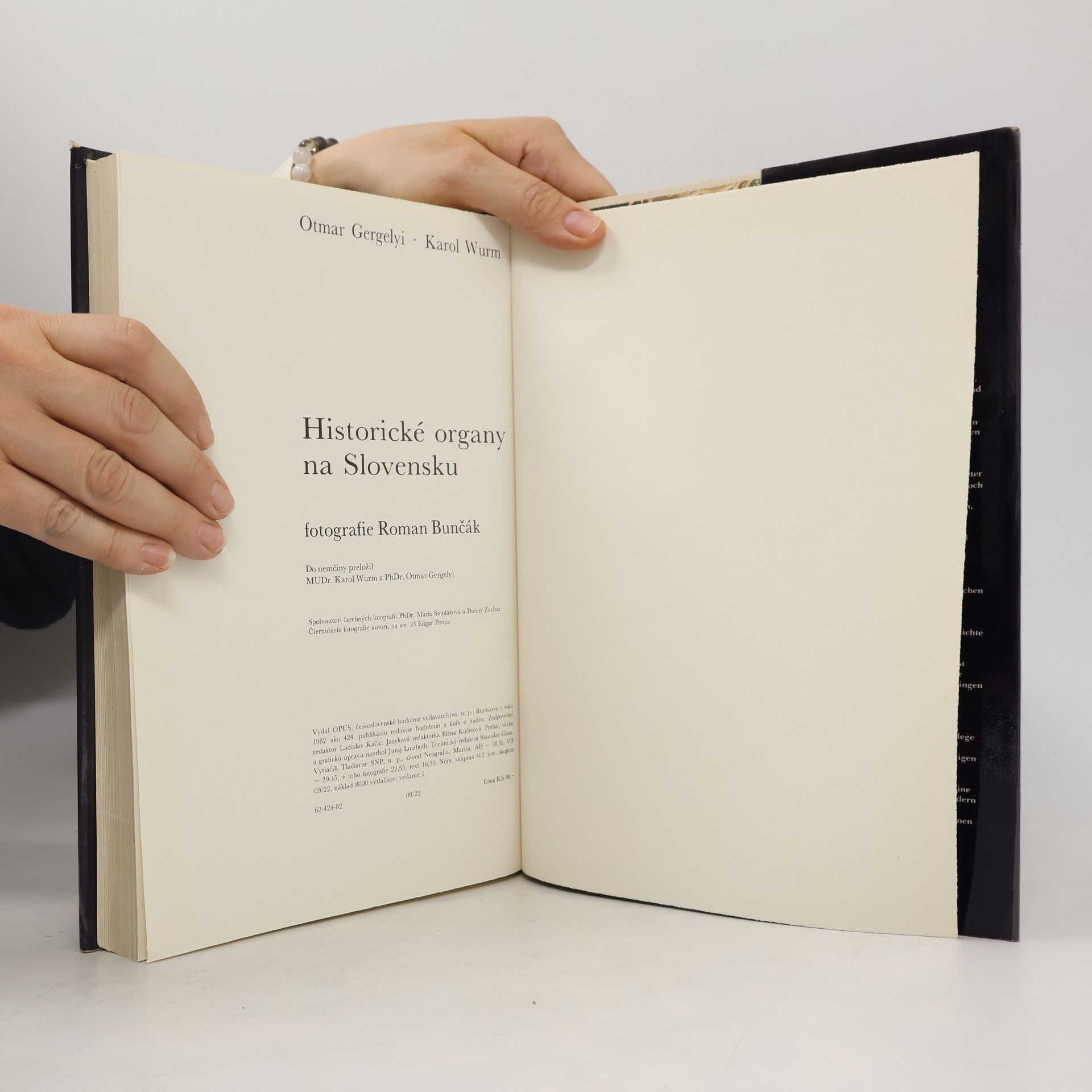 Otmar Gergelyi Historické organy na Slovensku. Historische Orgeln in der Slowakei