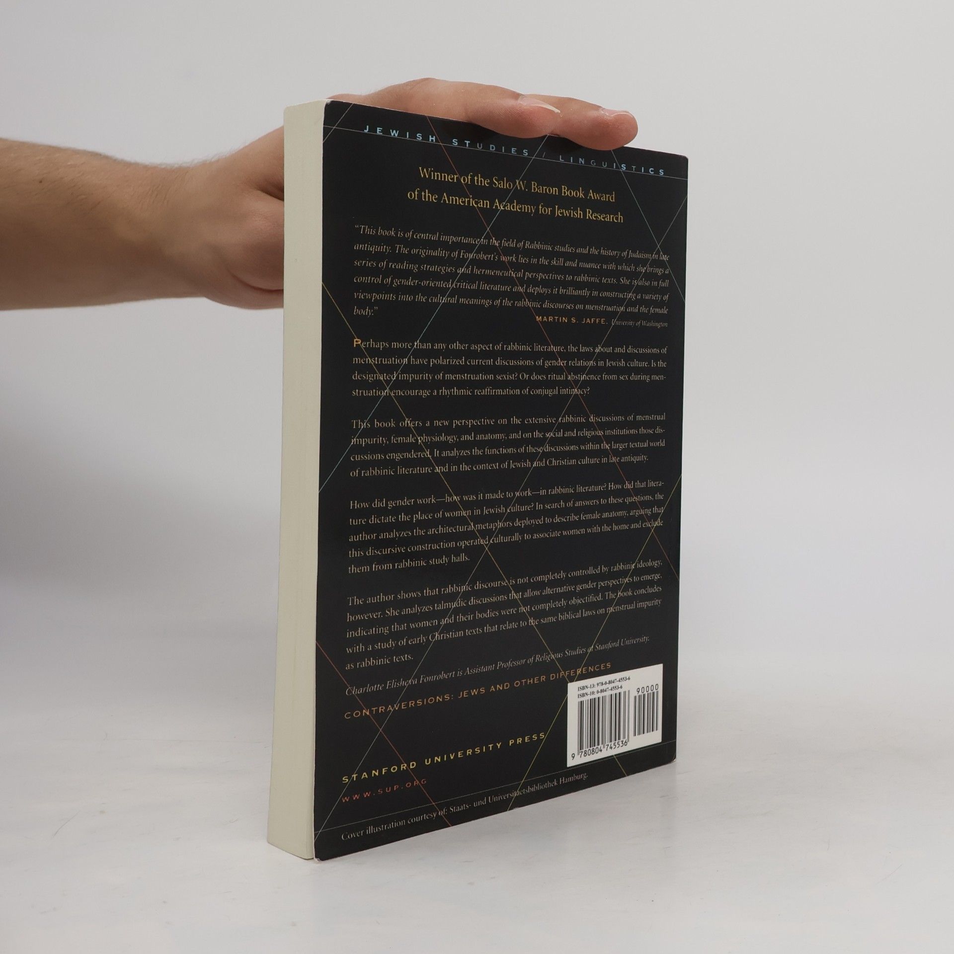 Charlotte Elisheva Fonrobert Contraversions: Jews and Other Differences: Menstrual Purity