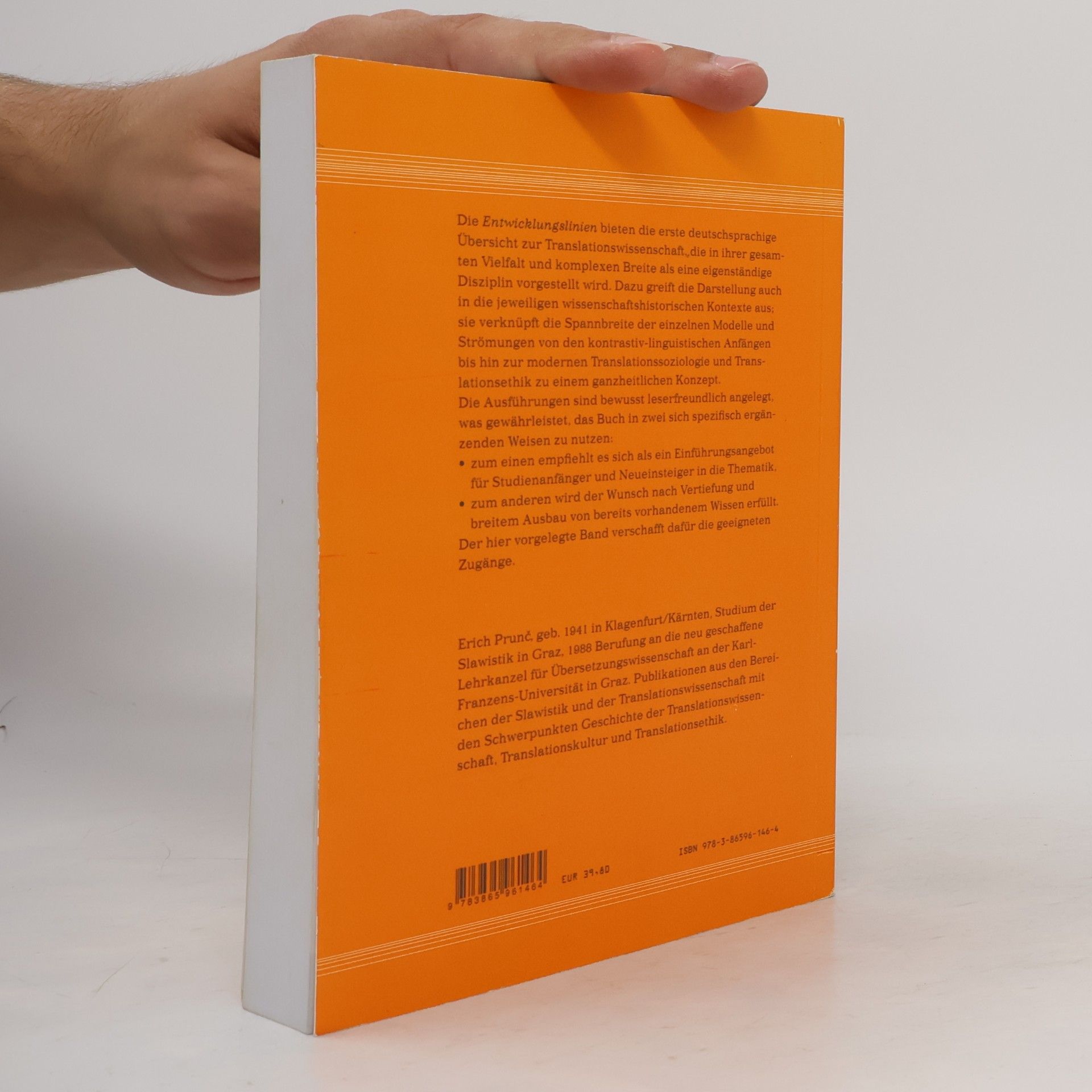 Erich Prunc Entwicklungslinien der Translationswissenschaft
