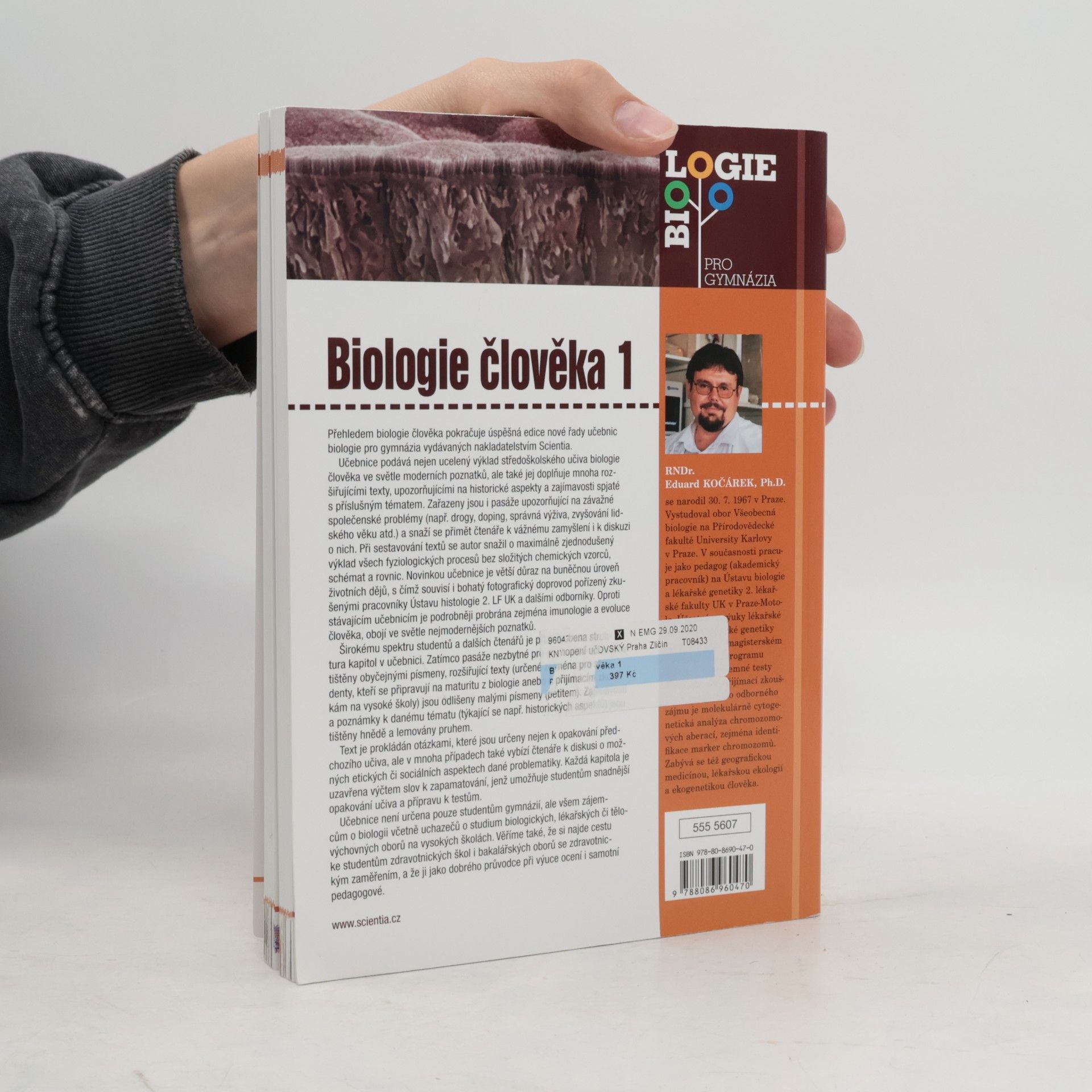 Eduard Kočárek Biologie člověka. 1, Somatologie, antropologie, fyziologie, imunologie