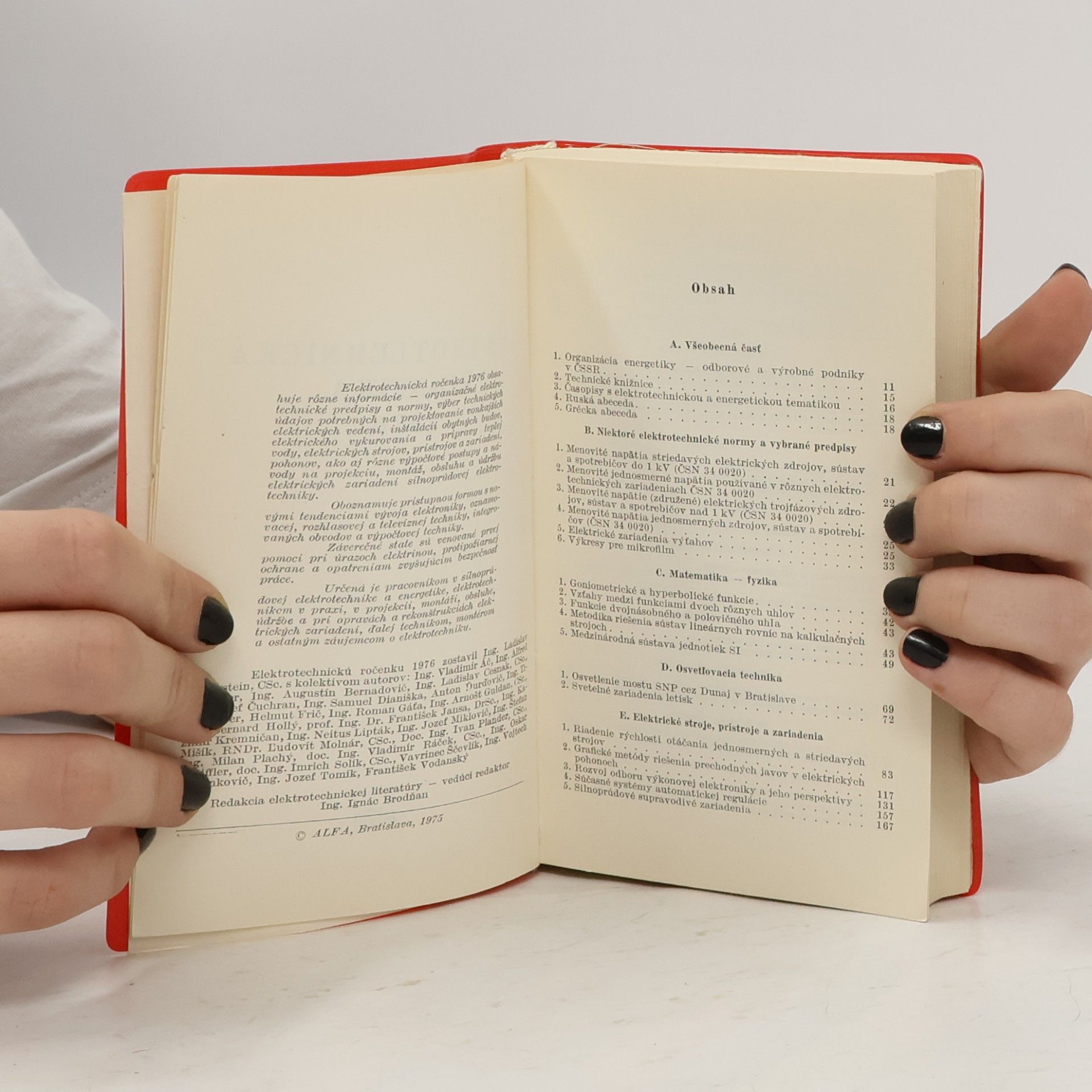 Kolektiv autorů Elektrotechnická ročenka 1976
