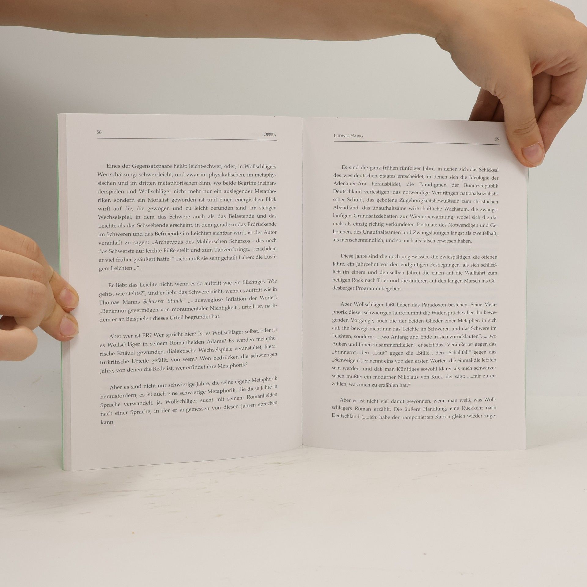 Wulf Segebrecht Fußnoten zur Literatur - 51: Auskünfte von und über Hans Wollschläger