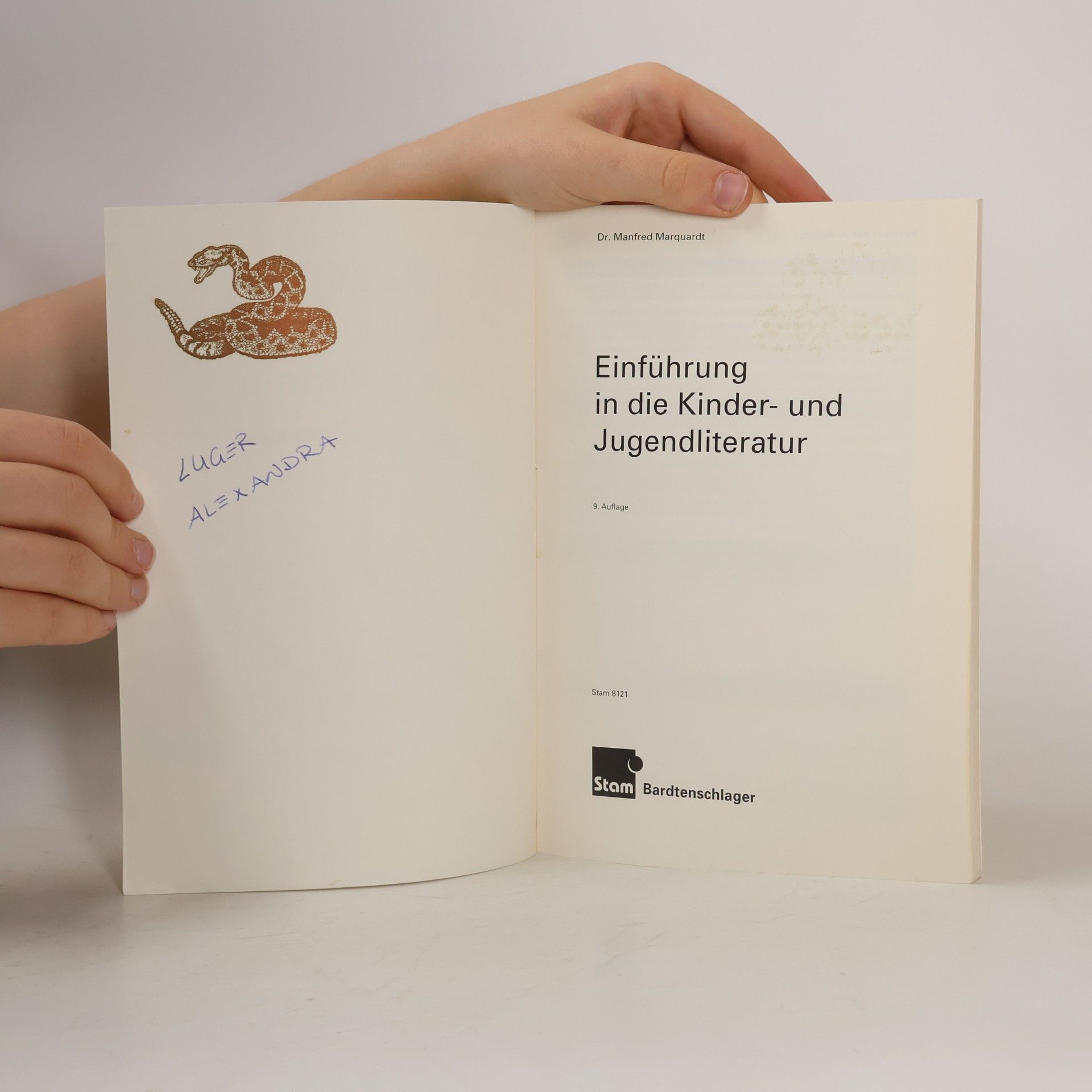 Manfred Marquardt Einführung in die Kinder- und Jugendliteratur