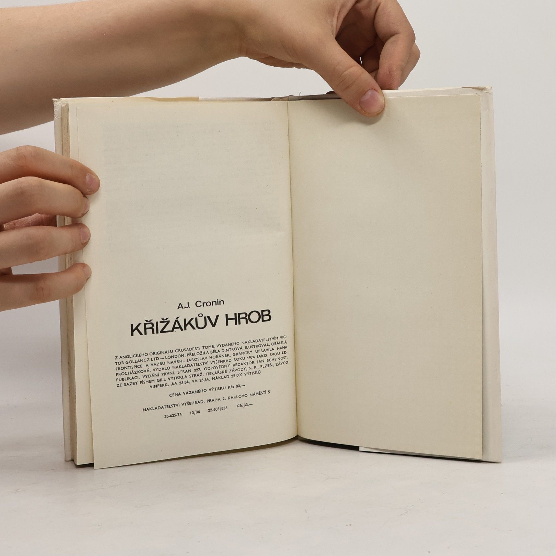 A. J. Cronin Křižákův hrob