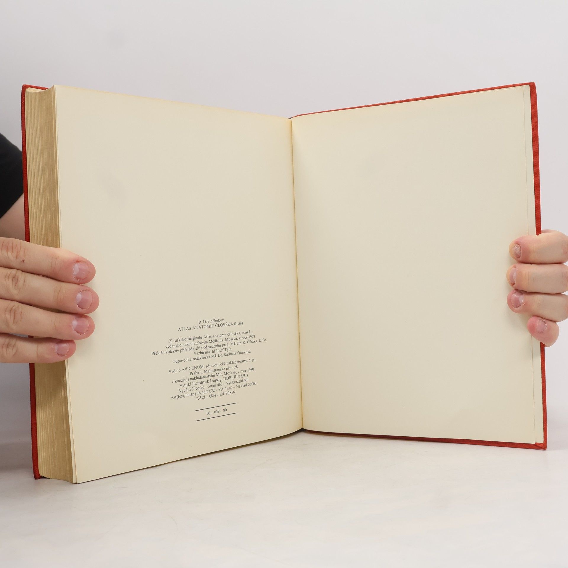 R. D. Sinělnikov Atlas anatomie člověka I. díl