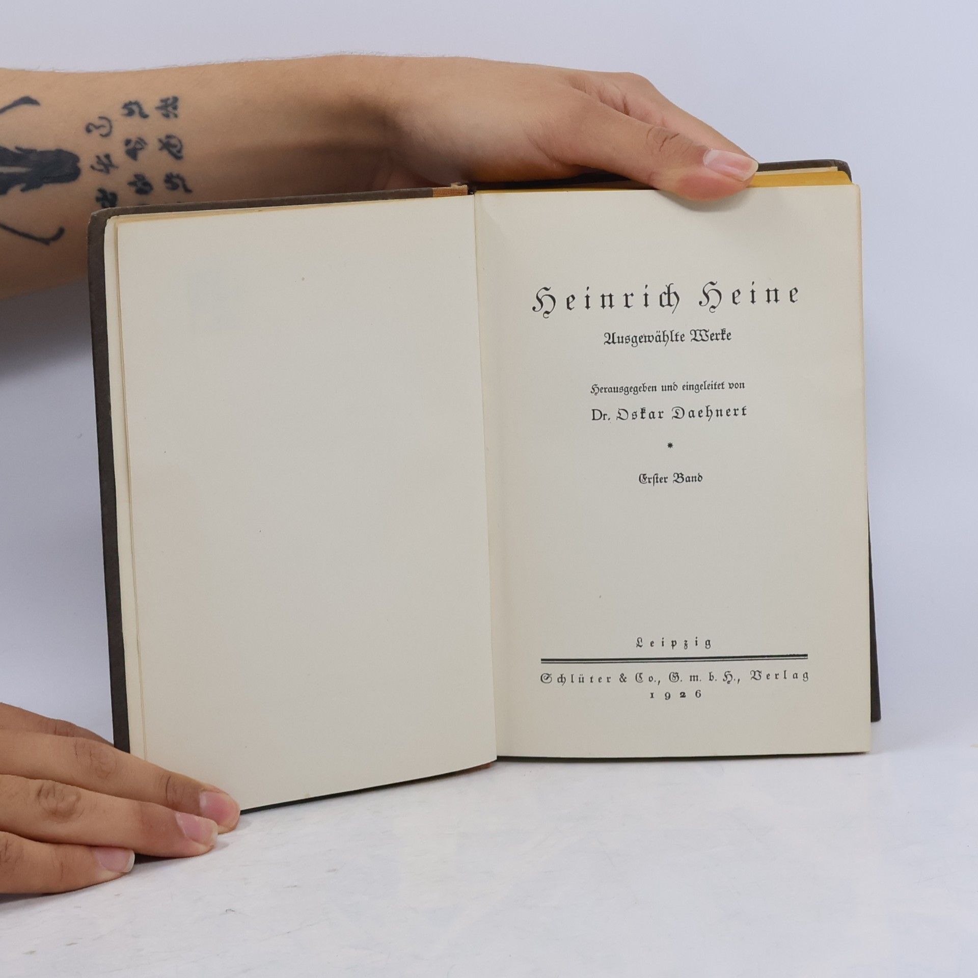 Heinrich Heine Ausgewählte Werke. Zweiter Band