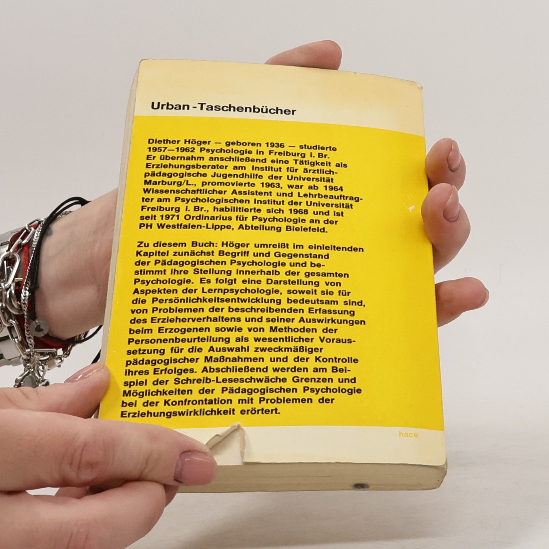 Diether Höger Urban-Taschenbücher - 155: Einführung in die pädagogische Psychologie