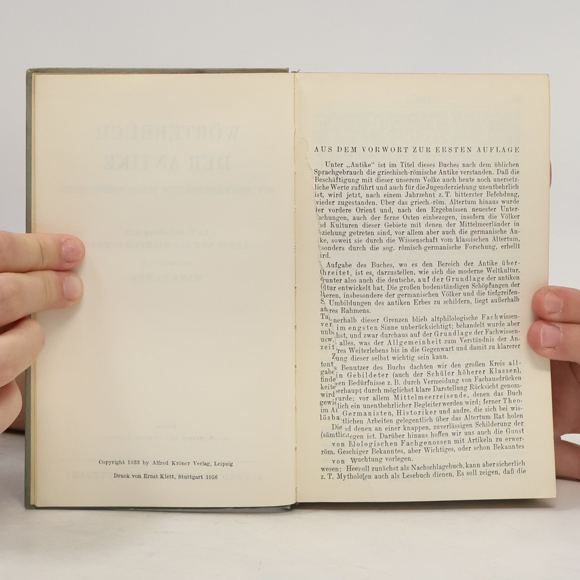 Hans Lamer Wörterbuch der Antike