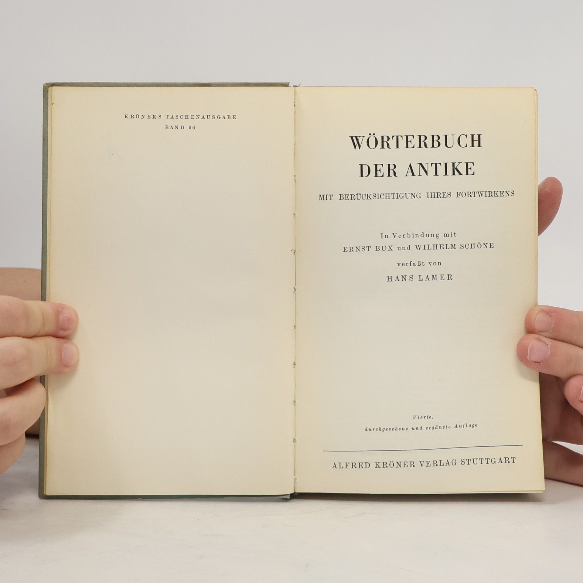Hans Lamer Wörterbuch der Antike