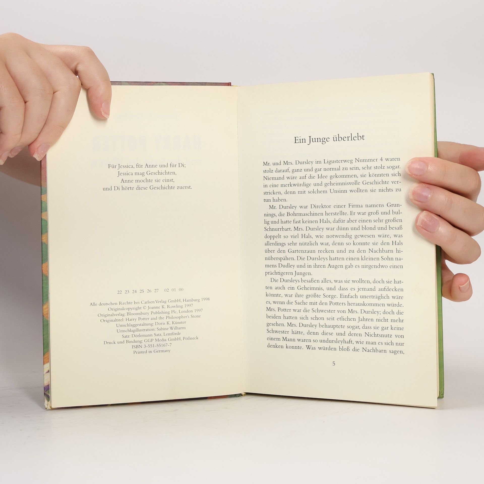 J. K. Rowling Harry Potter und der Stein der Weisen