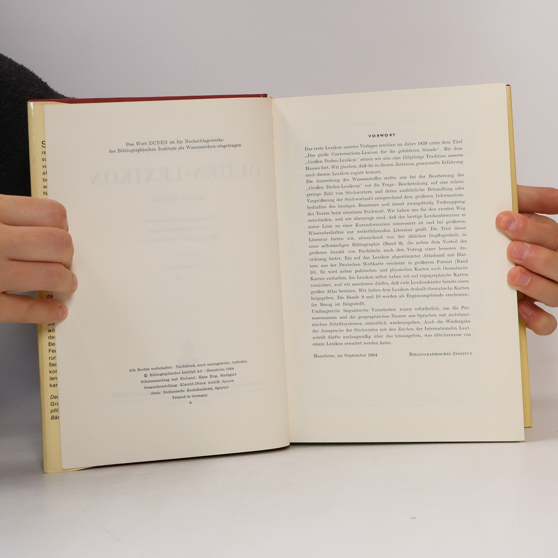 Autorenkollektiv Das Große Duden Lexikon 1. A-B