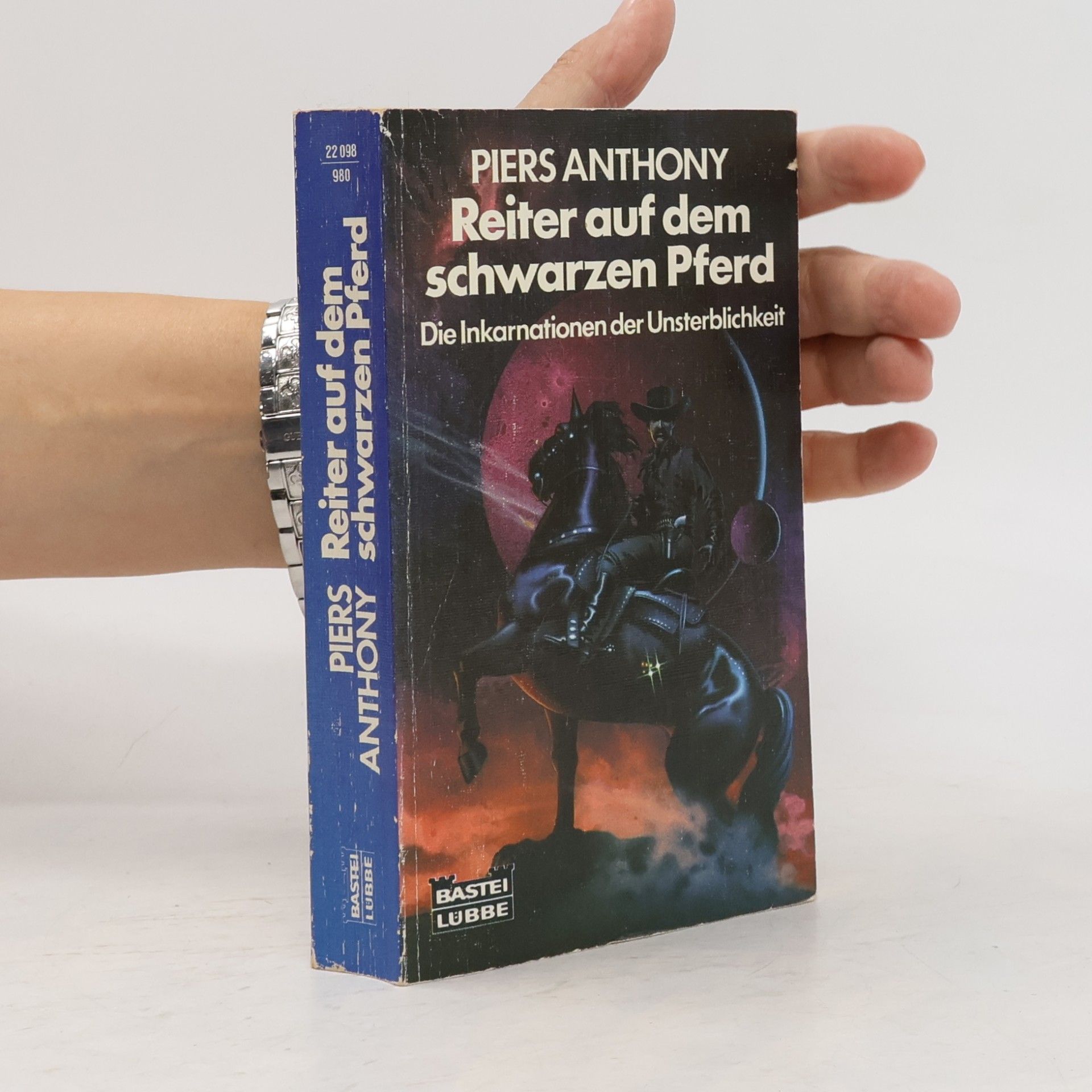 Piers Anthony Reiter auf dem schwarzen Pferd