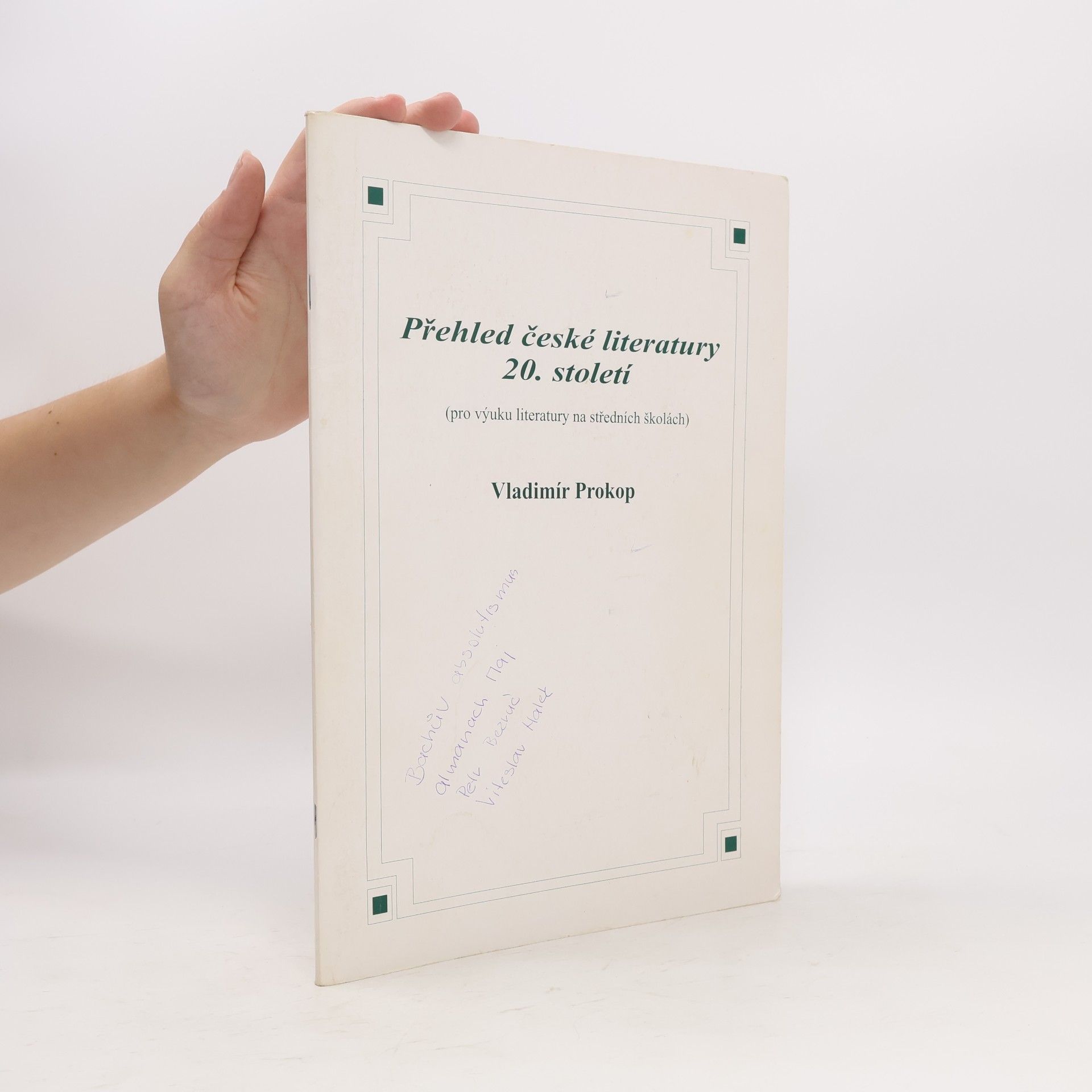 Vladimír Prokop Přehled české literatury 20. století
