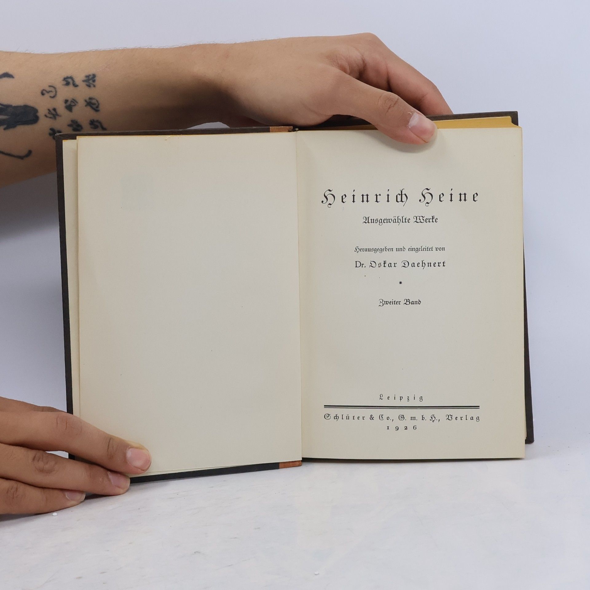 Heinrich Heine Ausgewählte Werke. Zweiter Band