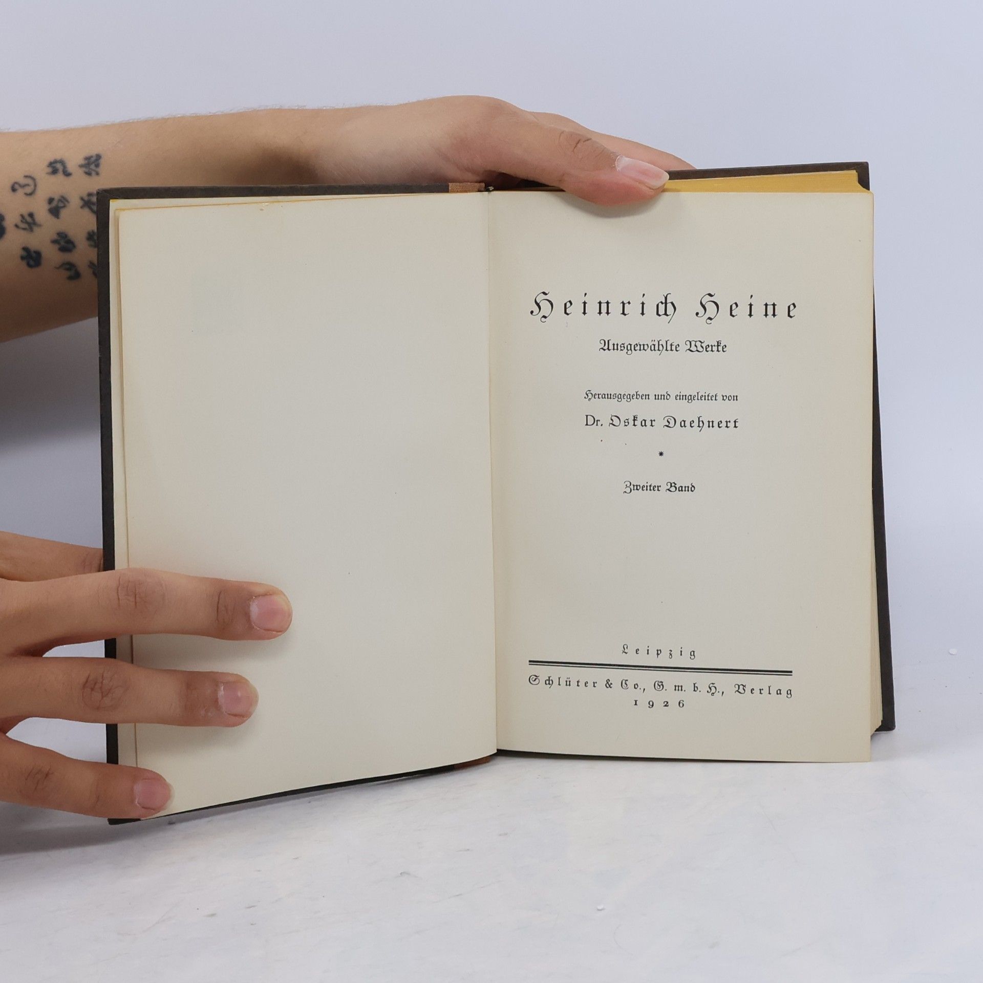 Heinrich Heine Ausgewählte Werke. Zweiter Band