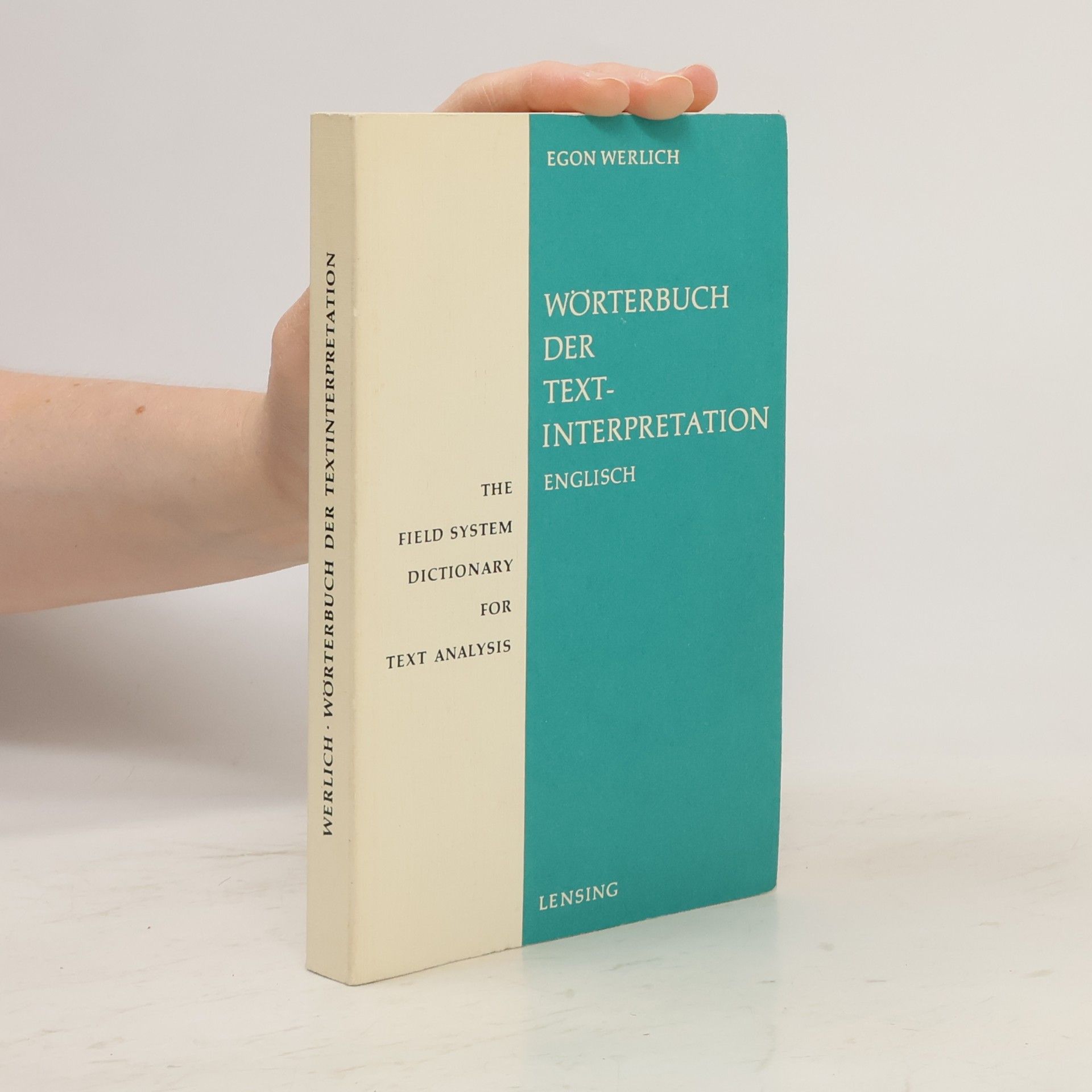 Egon Werlich Wörterbuch der Textinterpretation = The field system dictionary for text analysis