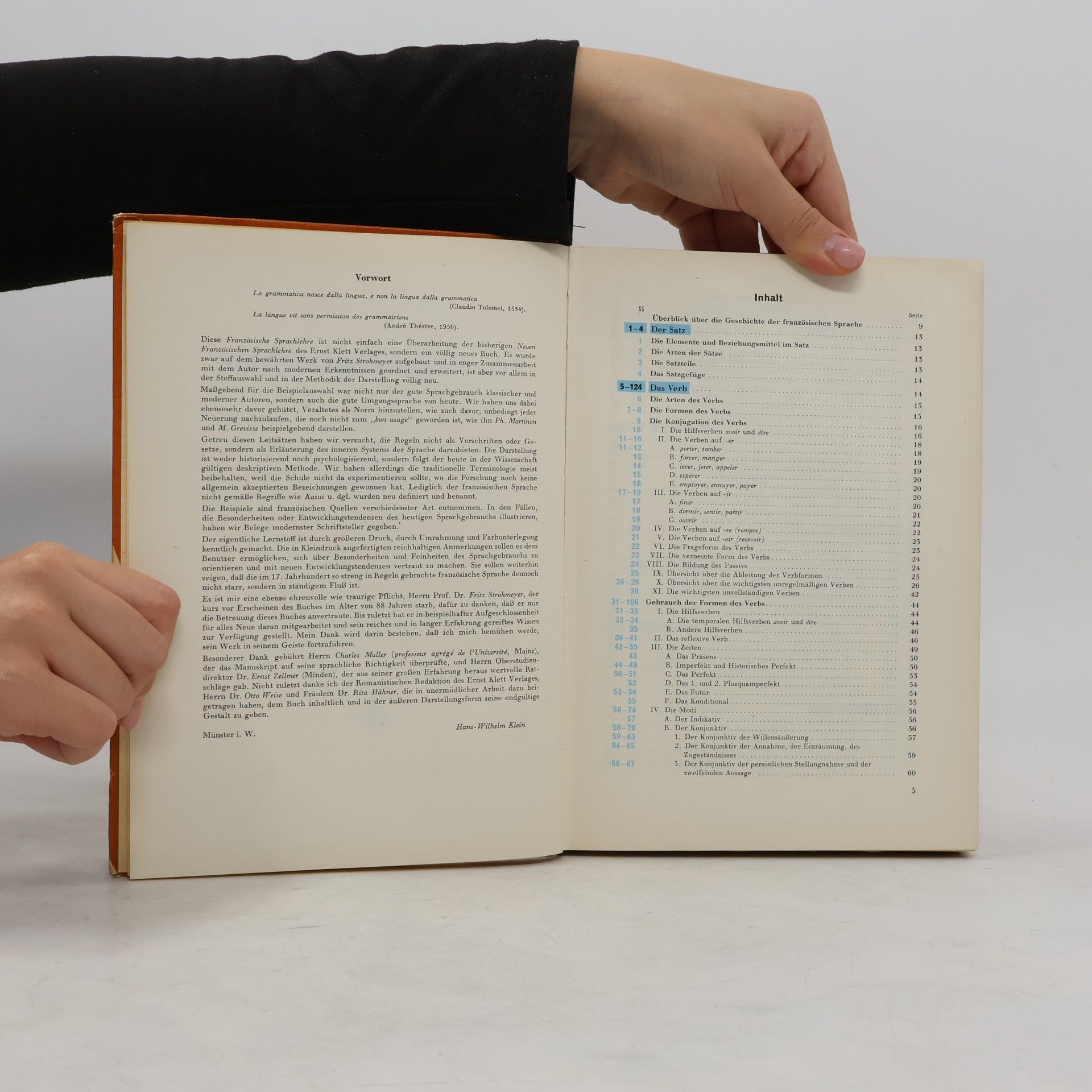 H. W. Klein Französische Sprachlehre