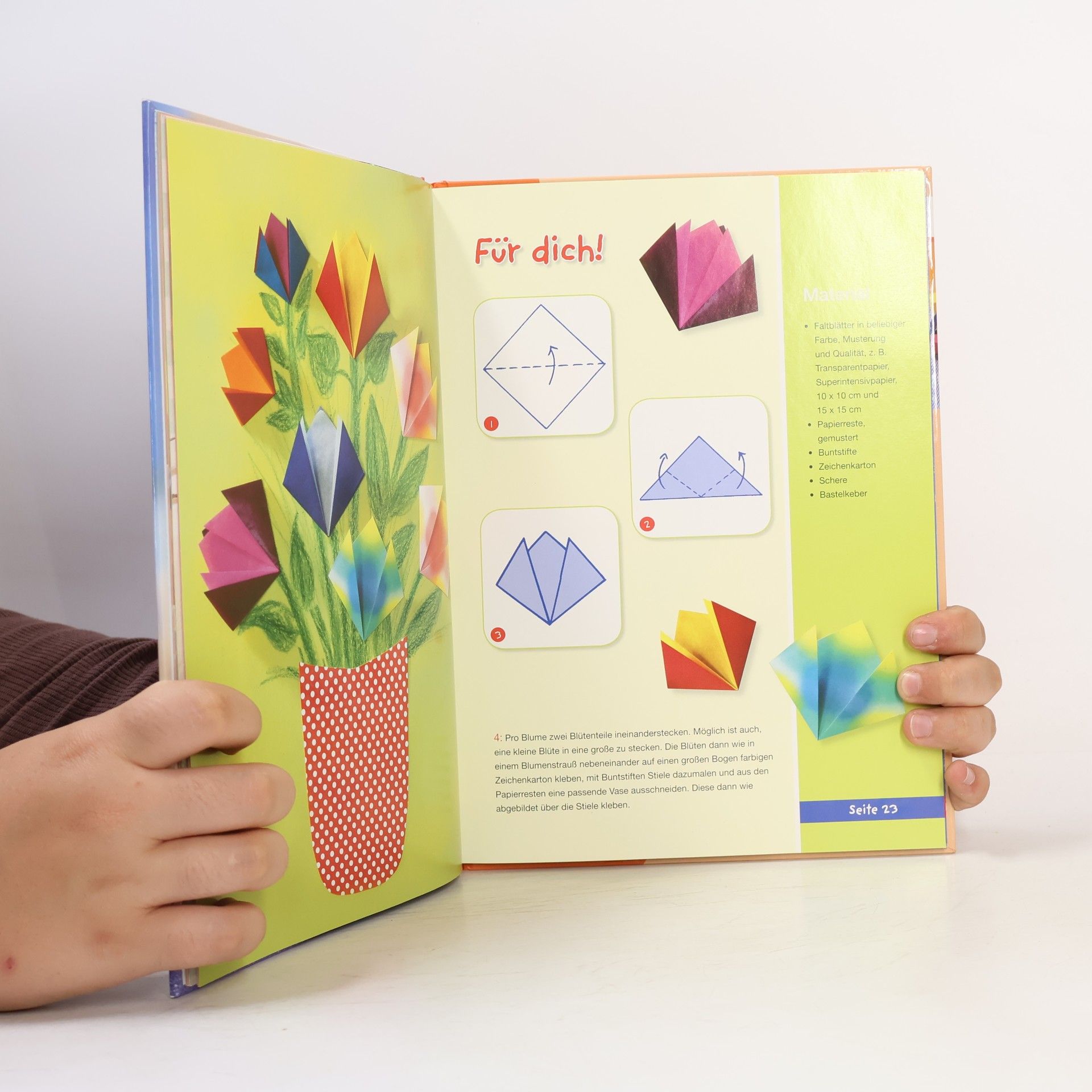 Mein buntes Origamibuch. Falt-Spaß für Kinder