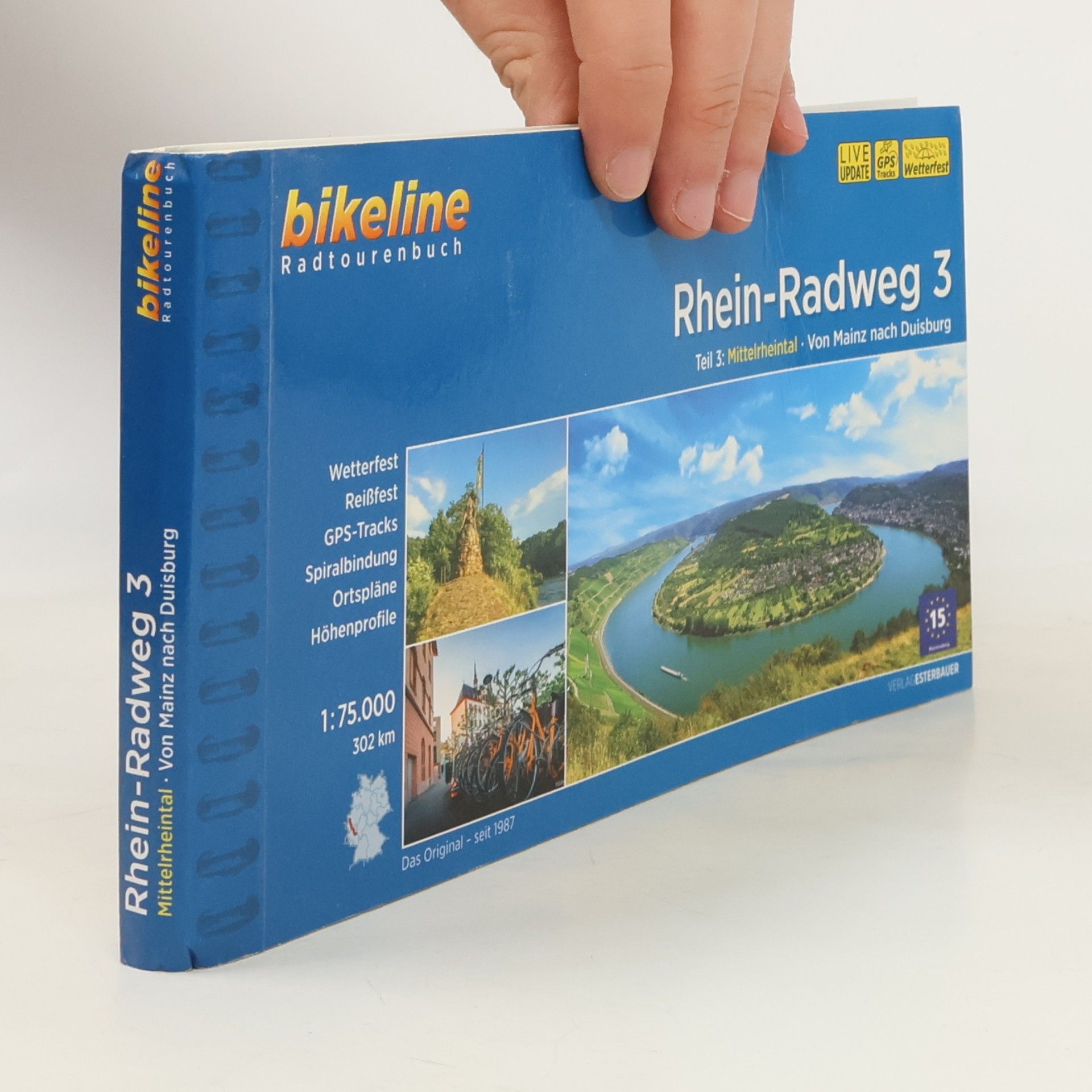 Kolektív autorov Bikeline Radtourenbuch - 3: Rhein-Radweg - 15. Auflage