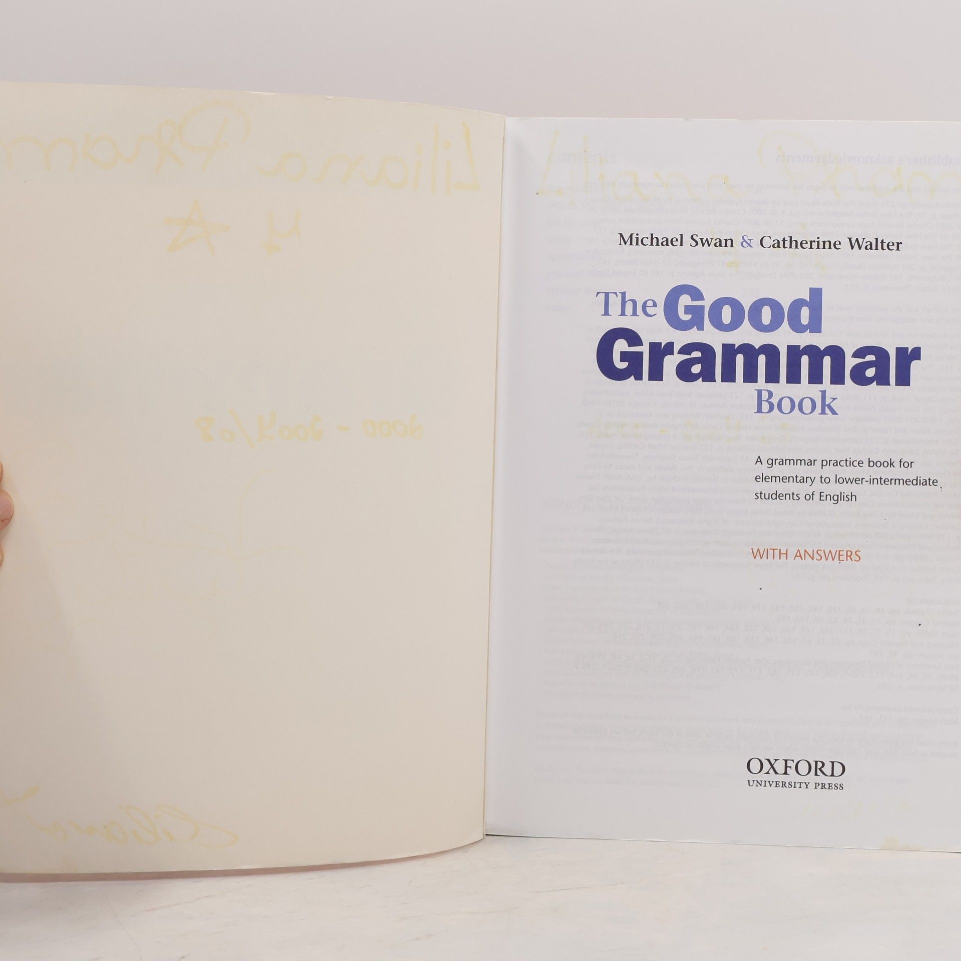 Michael Swam The Good grammar book with answers