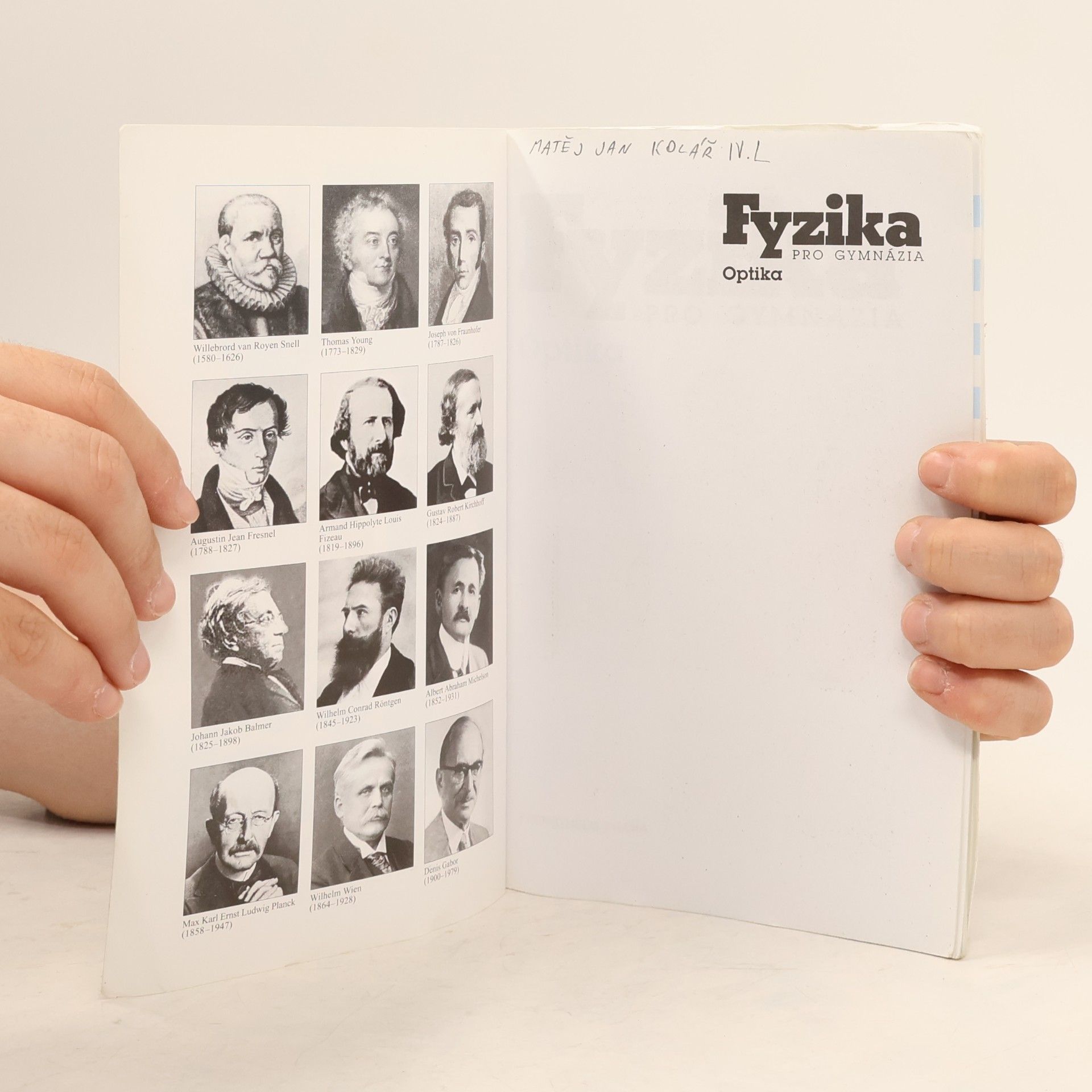 Oldřich Lepil Fyzika pro gymnázia. Optika