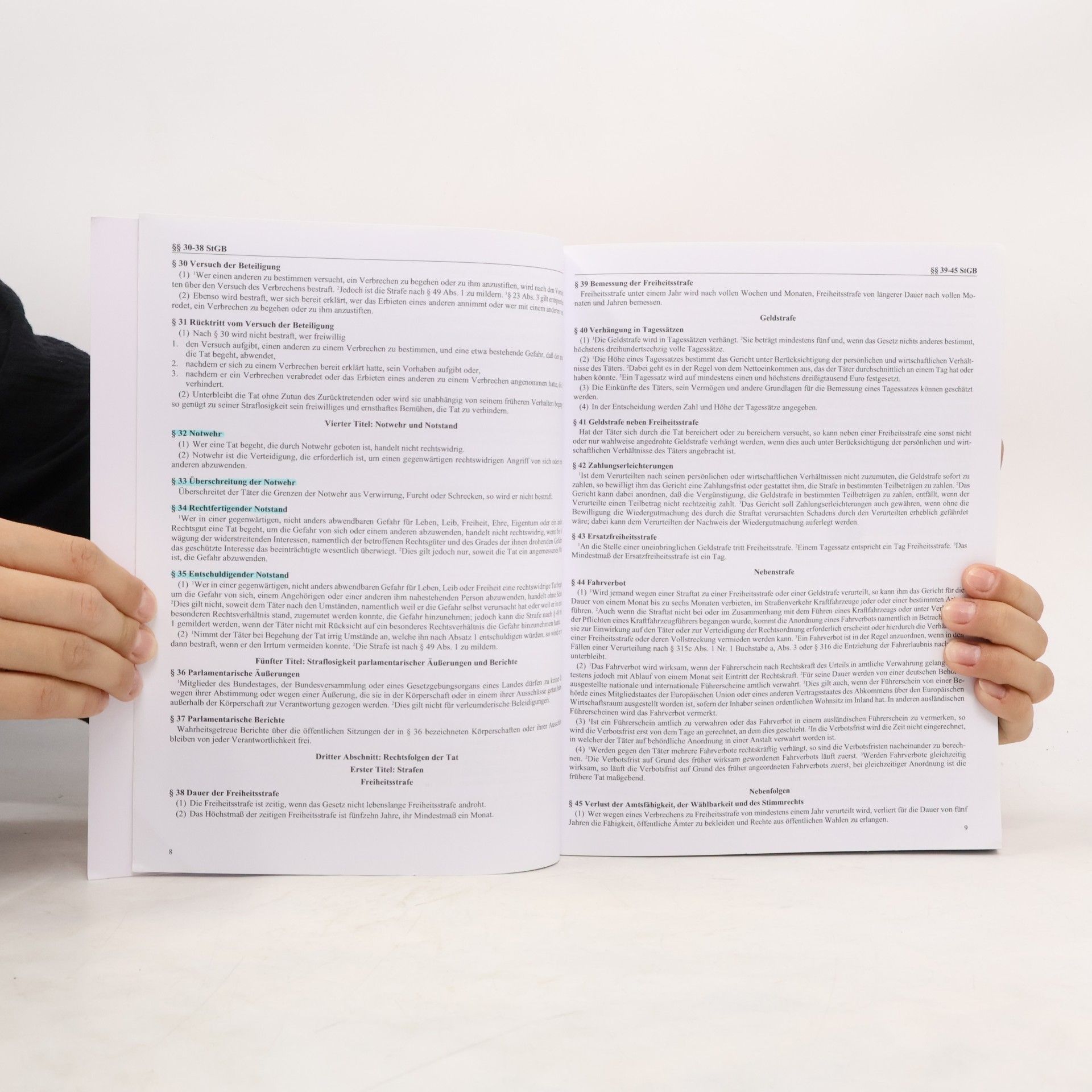 StGB, Strafgesetzbuch, Aktuelle Gesetze
