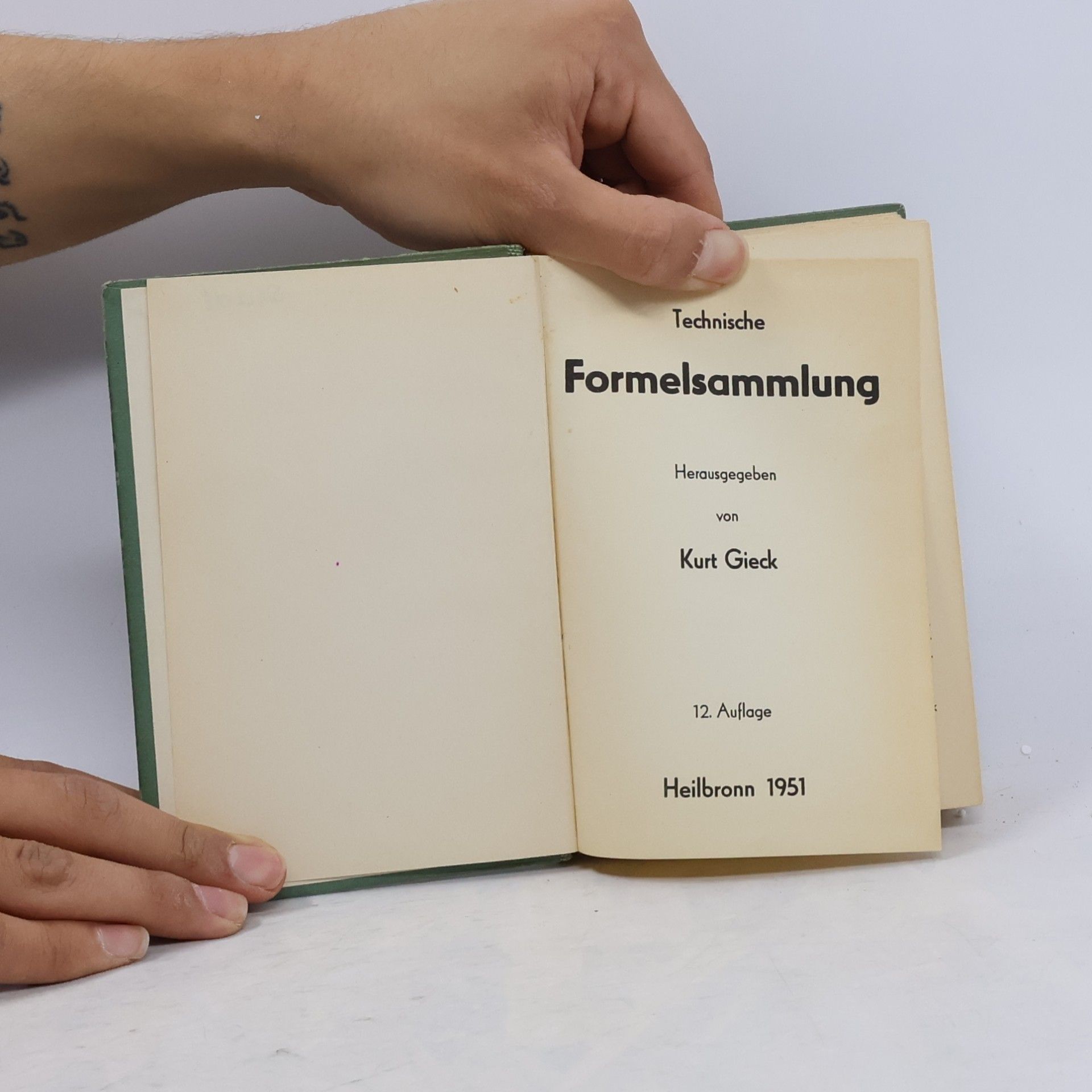Kurt Gieck Technische Formelsammlung