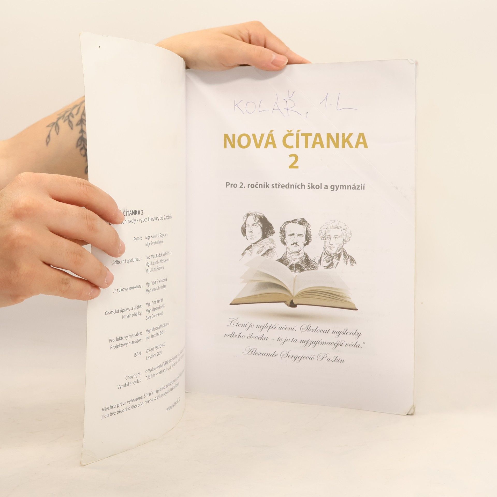 Kateřina Štrpková Nová čítanka 2 : pro 2. ročník středních škol a gymnázií