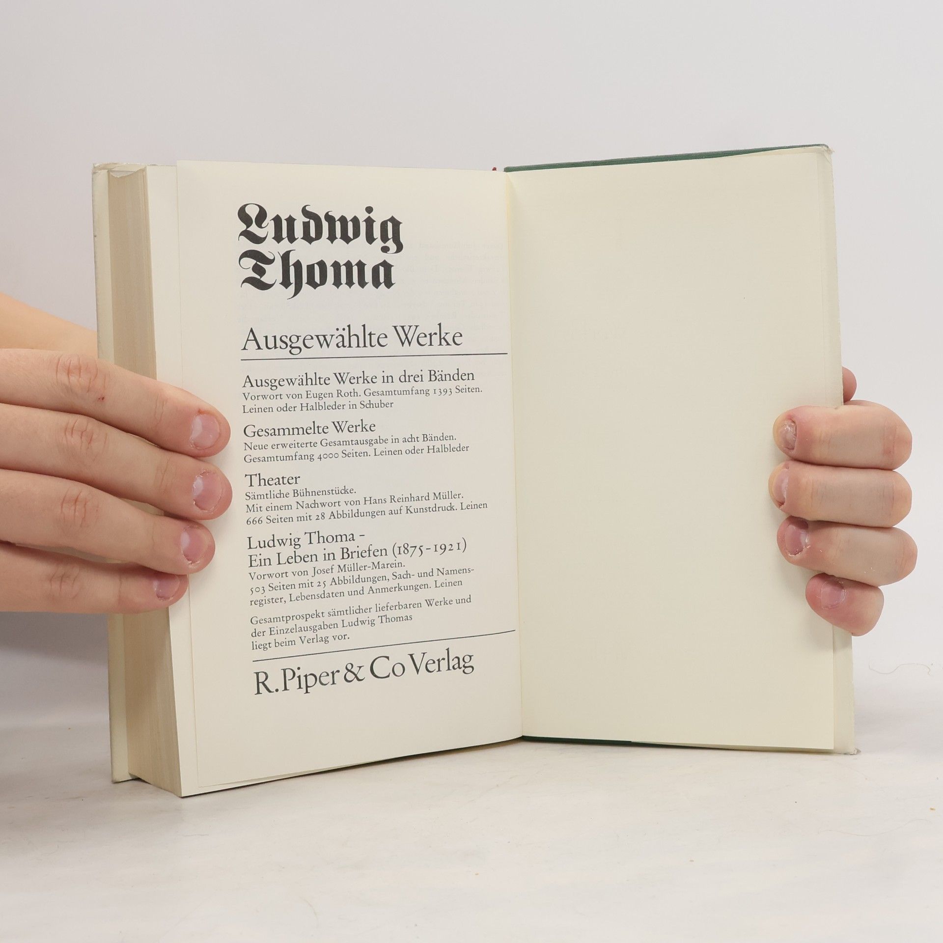 Ludwig Thoma Ausgewählte Werke in einem Band