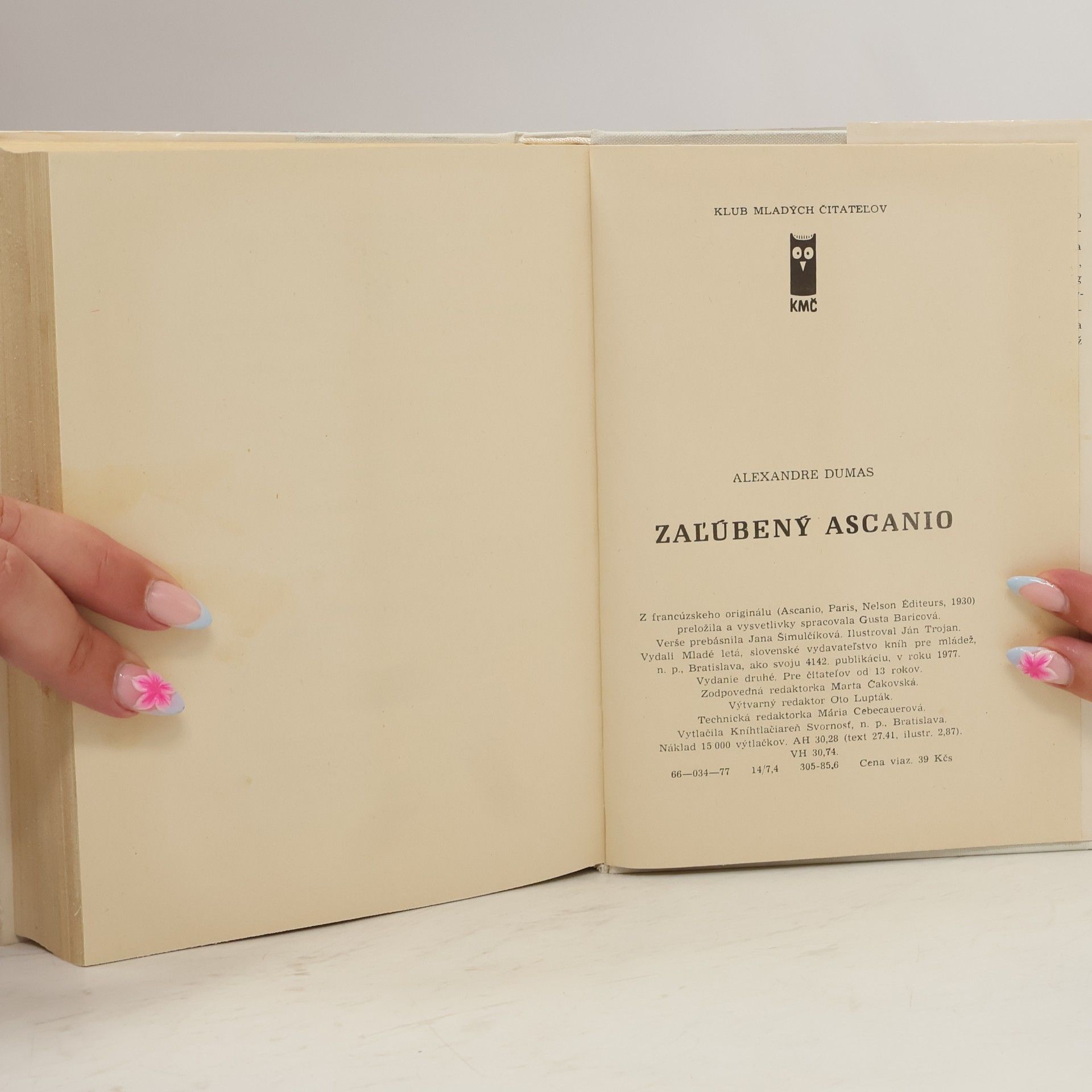 Alexandre Dumas starší Zaľúbený Ascanio