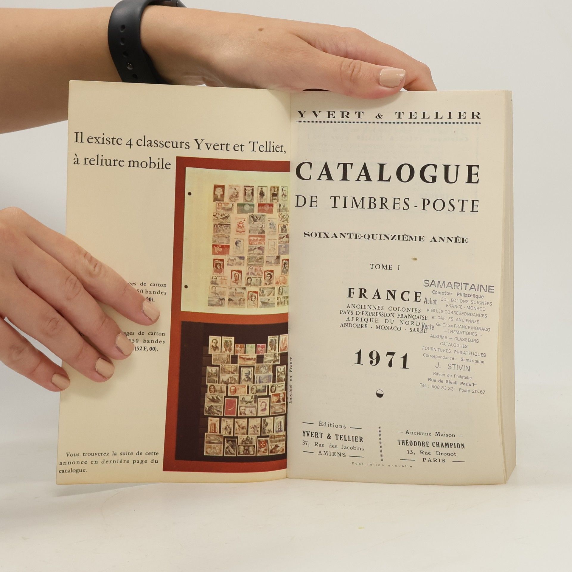 Autores varios Catalogue Yvert et Tellier I. Timbres de France