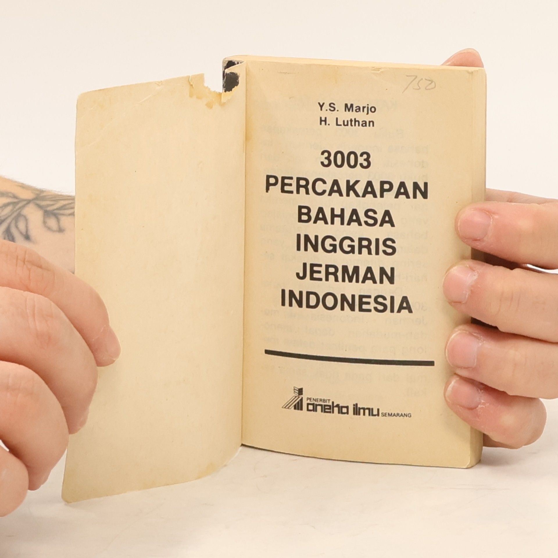 Y. S. Marjo 3003 Percakapan Bahasa Inggris Jerman Indonesia