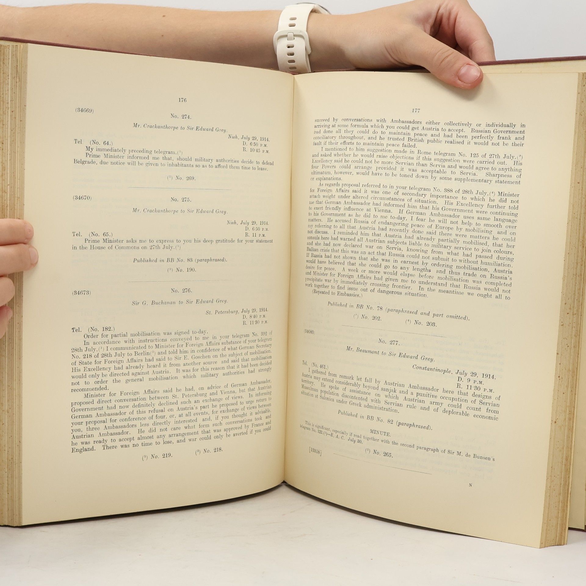Autores varios British Documents on the Origins of the War, 1898-1914 Vol. XI