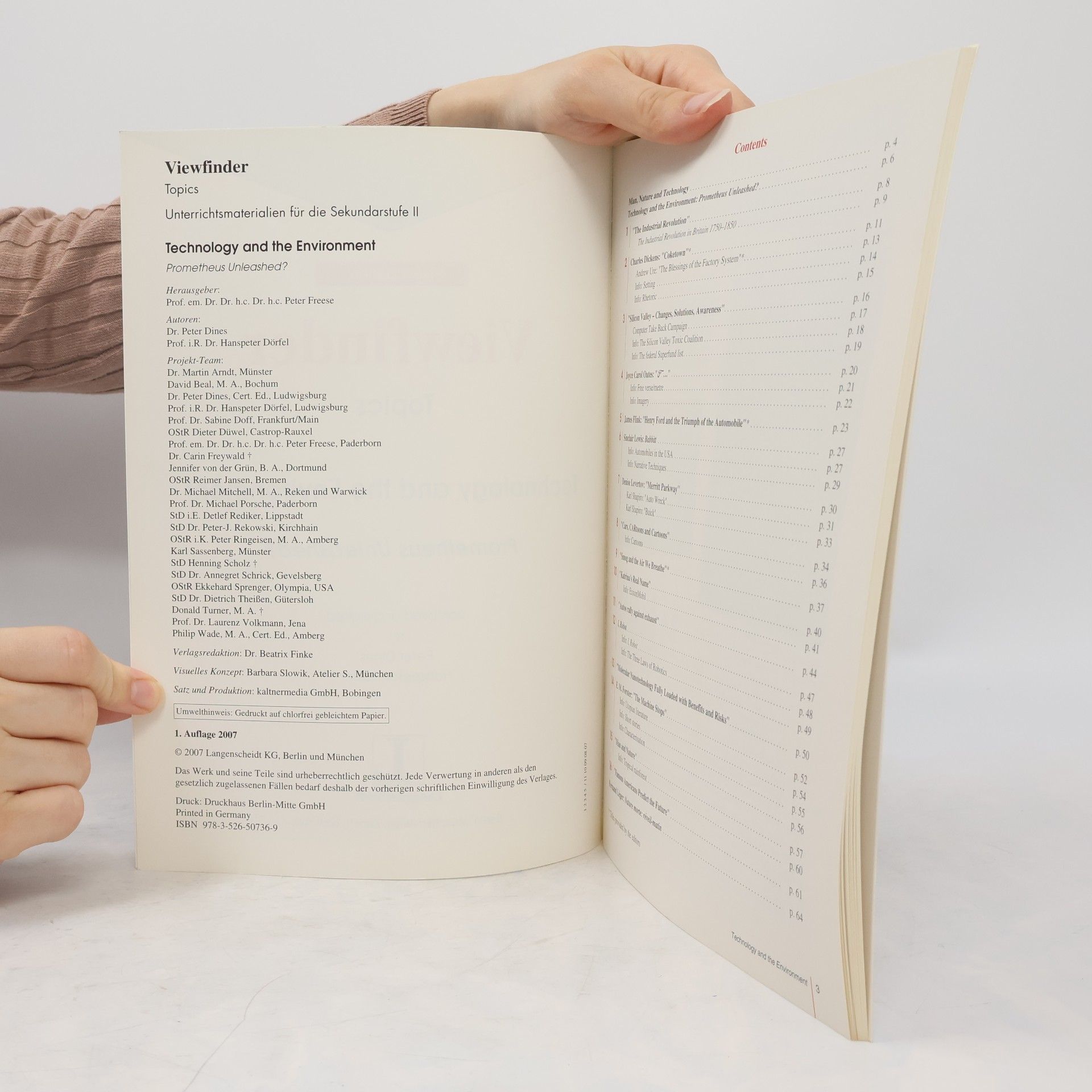 Peter Dines Viewfinder New Edition Technology and the Environment - Students' Book