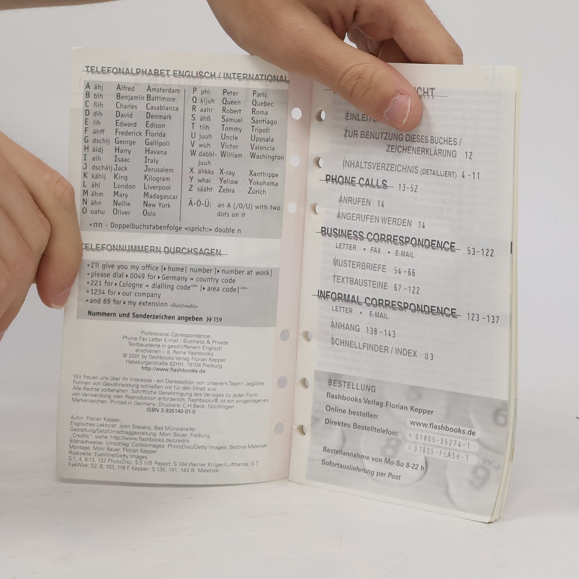 Florian Kepper Flash Books - 1: Professional Correspondence
