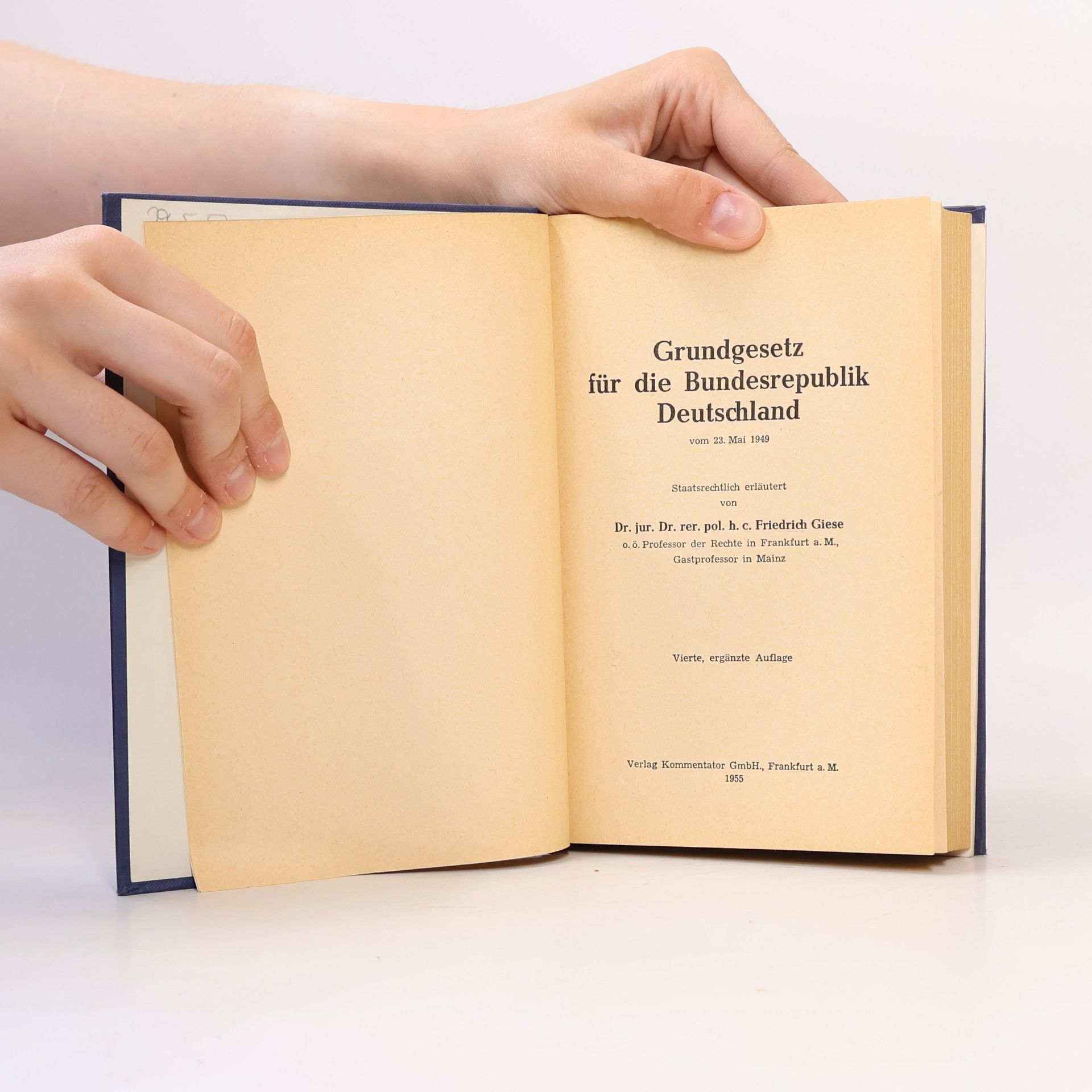 Friedrich Giese Grundgesetz für die Bundesrepublik Deutschland