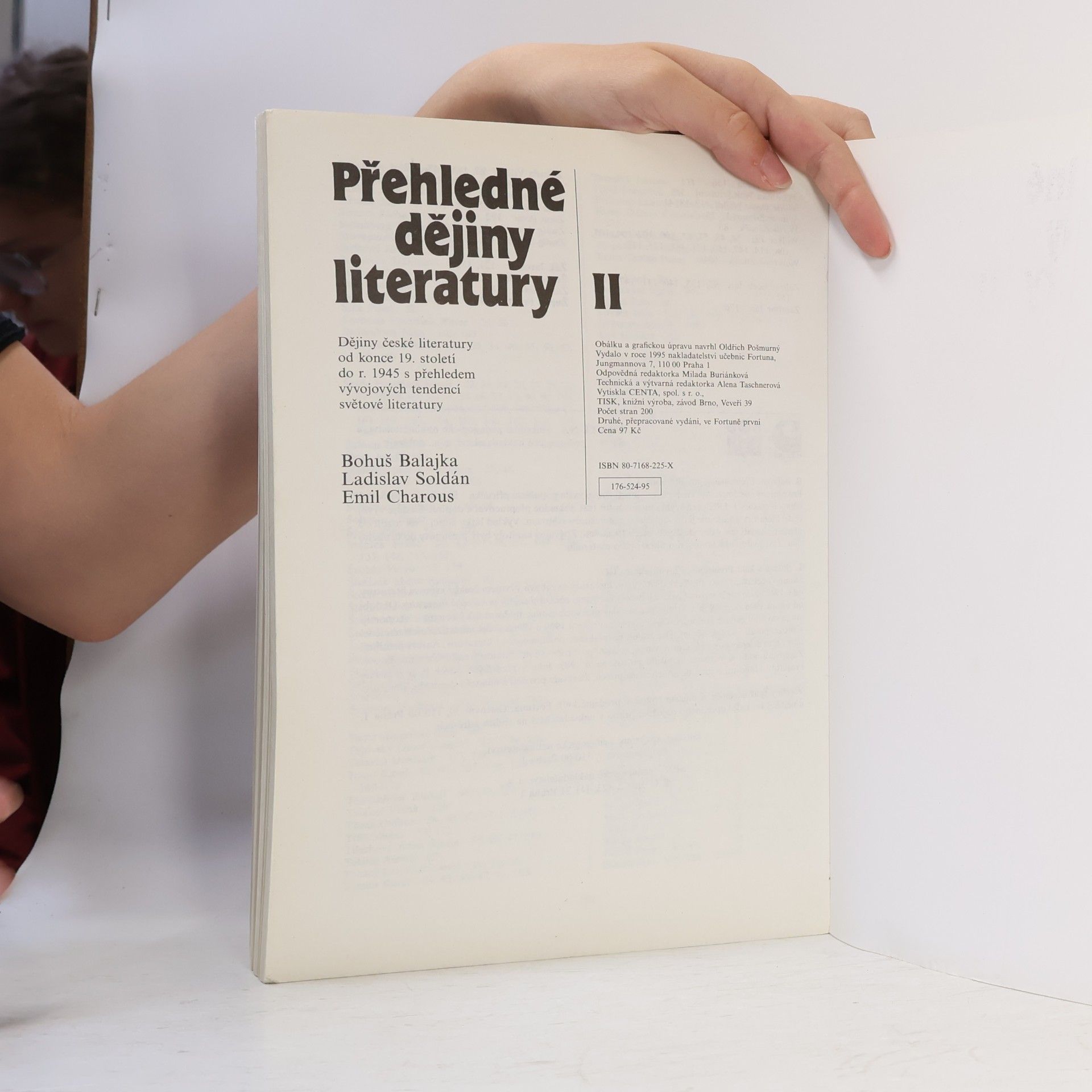 Bohumil Balajka Přehledné dějiny literatury. II, Dějiny české literatury od konce 19. století do r. 1945 s přehledem vývojových tendencí světové literatury