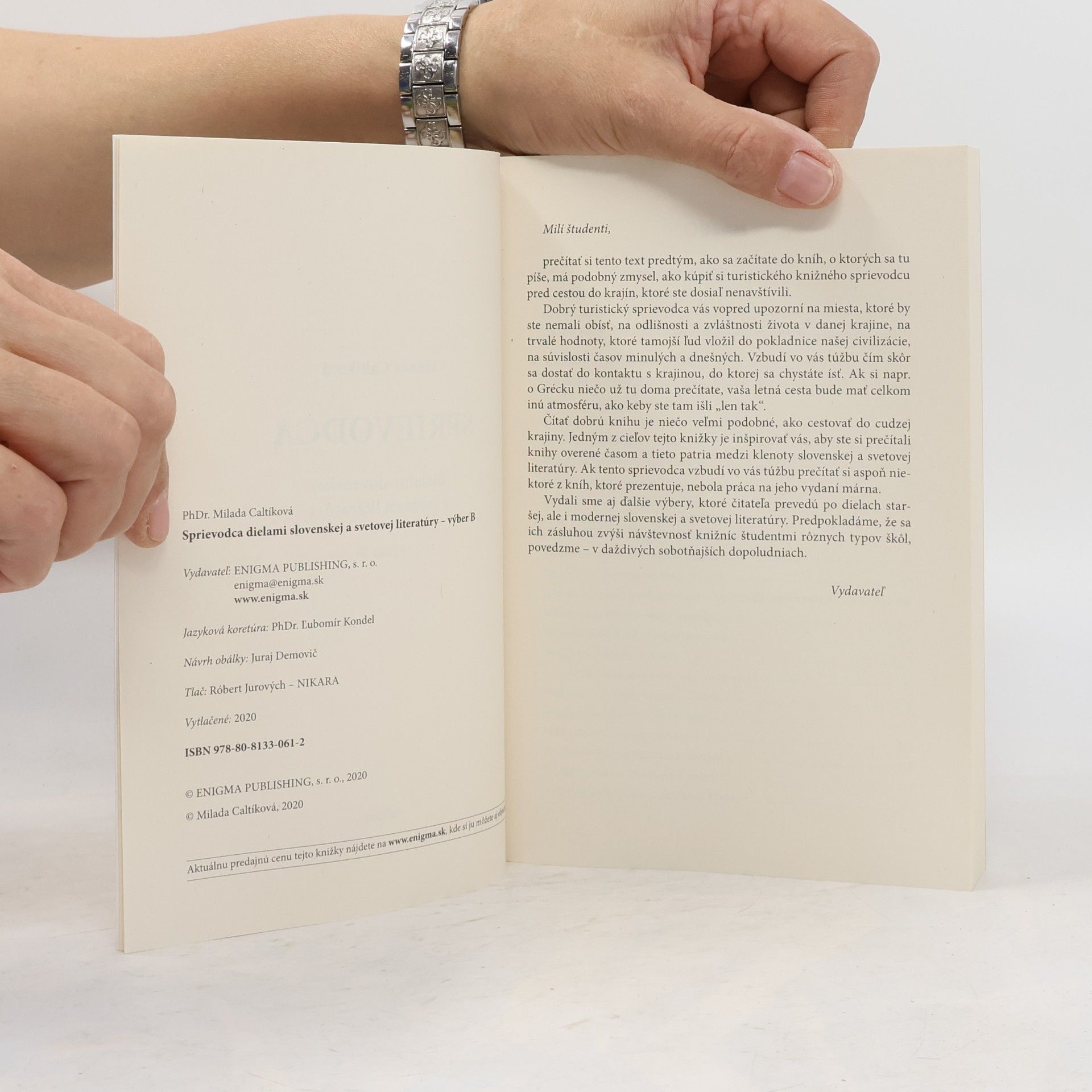 Milada Caltíková Sprievodca dielami slovenskej a svetovej literatúry. Výber B.