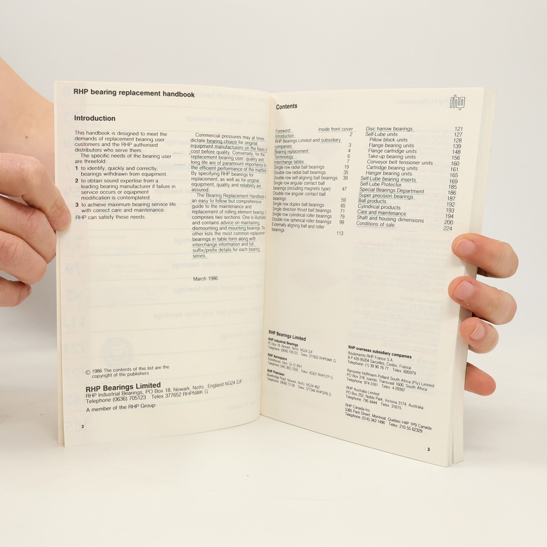 Various authors Bearing replacement Handbook