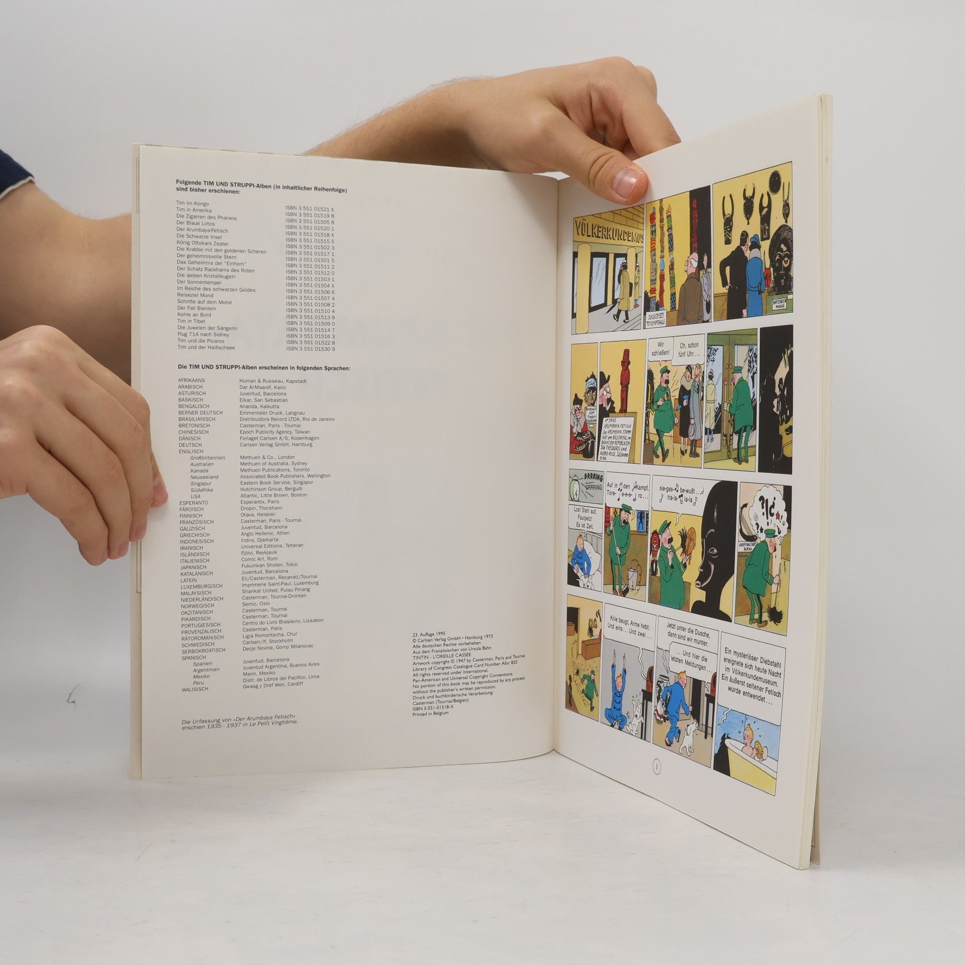 Hergé Tim und Struppi. Der Arumbaya-Fetisch