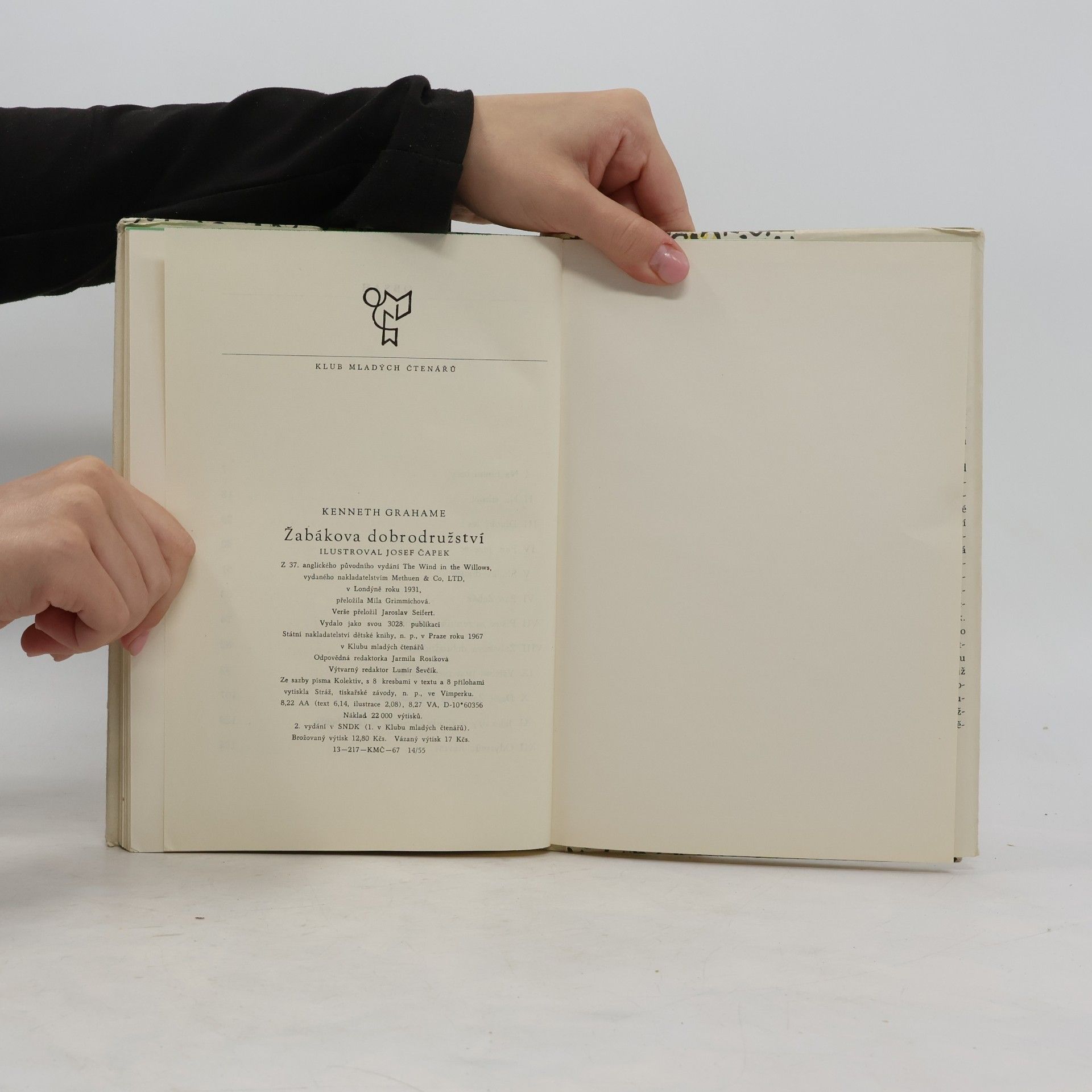 Kenneth Grahame Žabákova dobrodružství