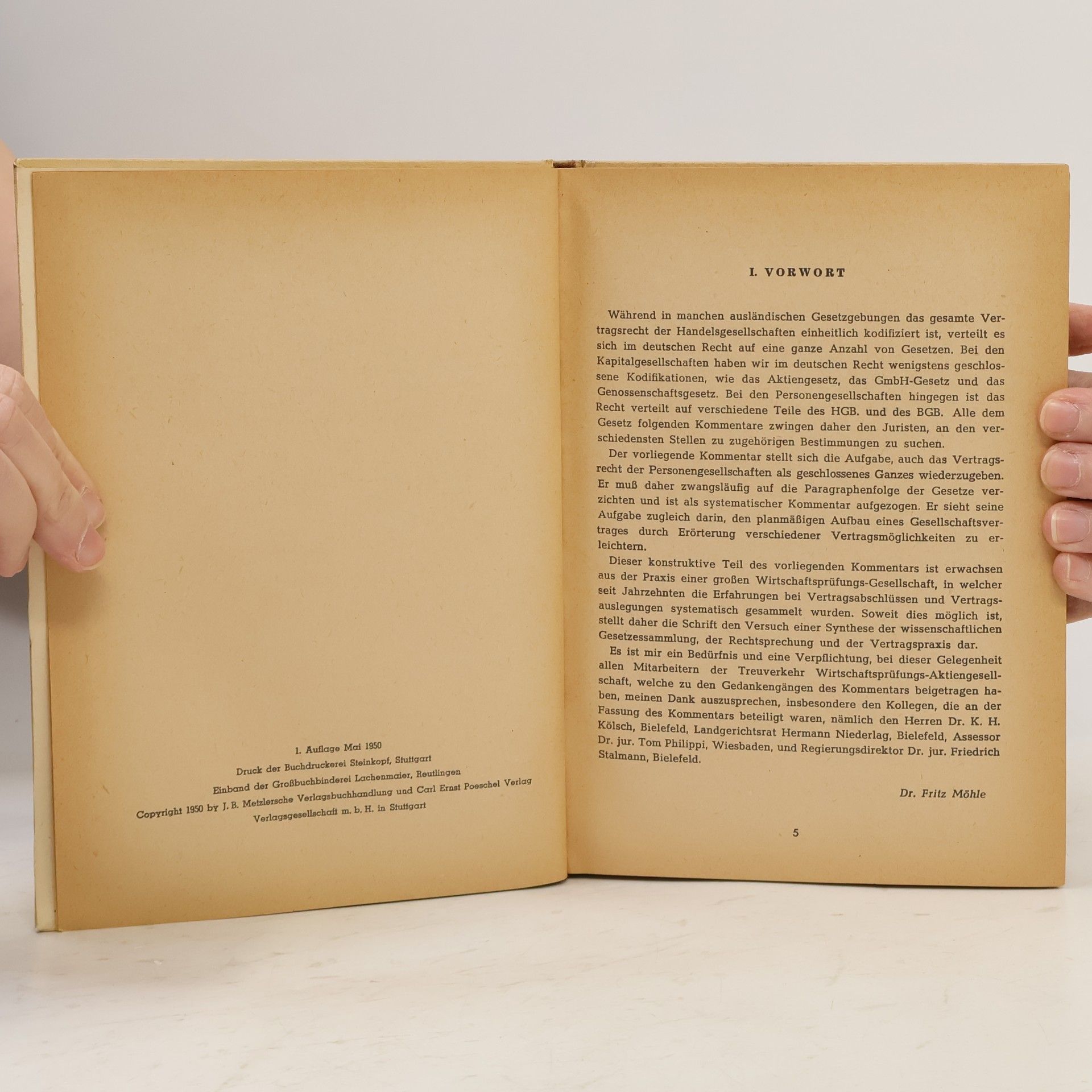Fritz Möhle Die Personengesellschaft