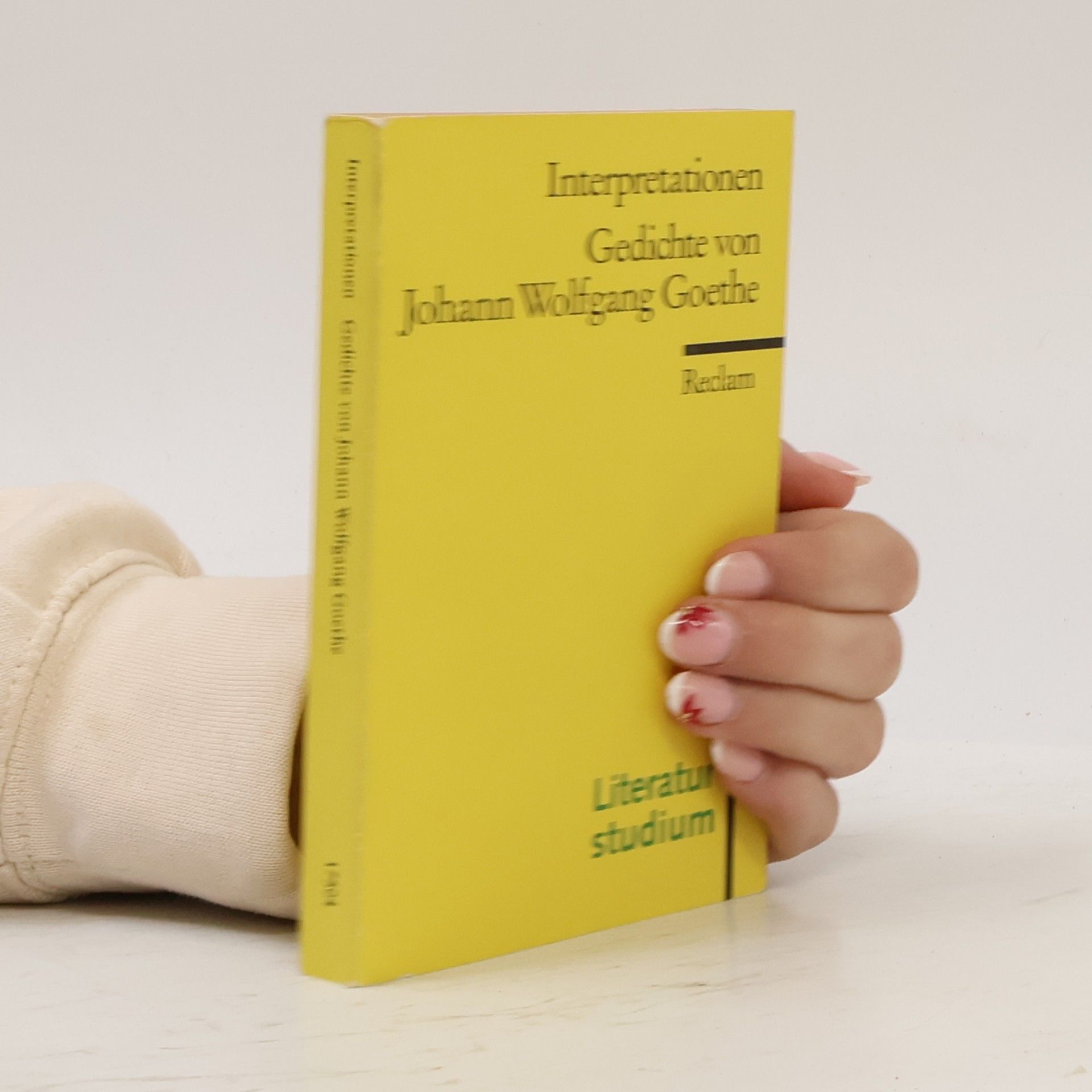 Bernd Witte Literaturstudium: Interpretationen: Gedichte von Johann Wolfgang Goethe
