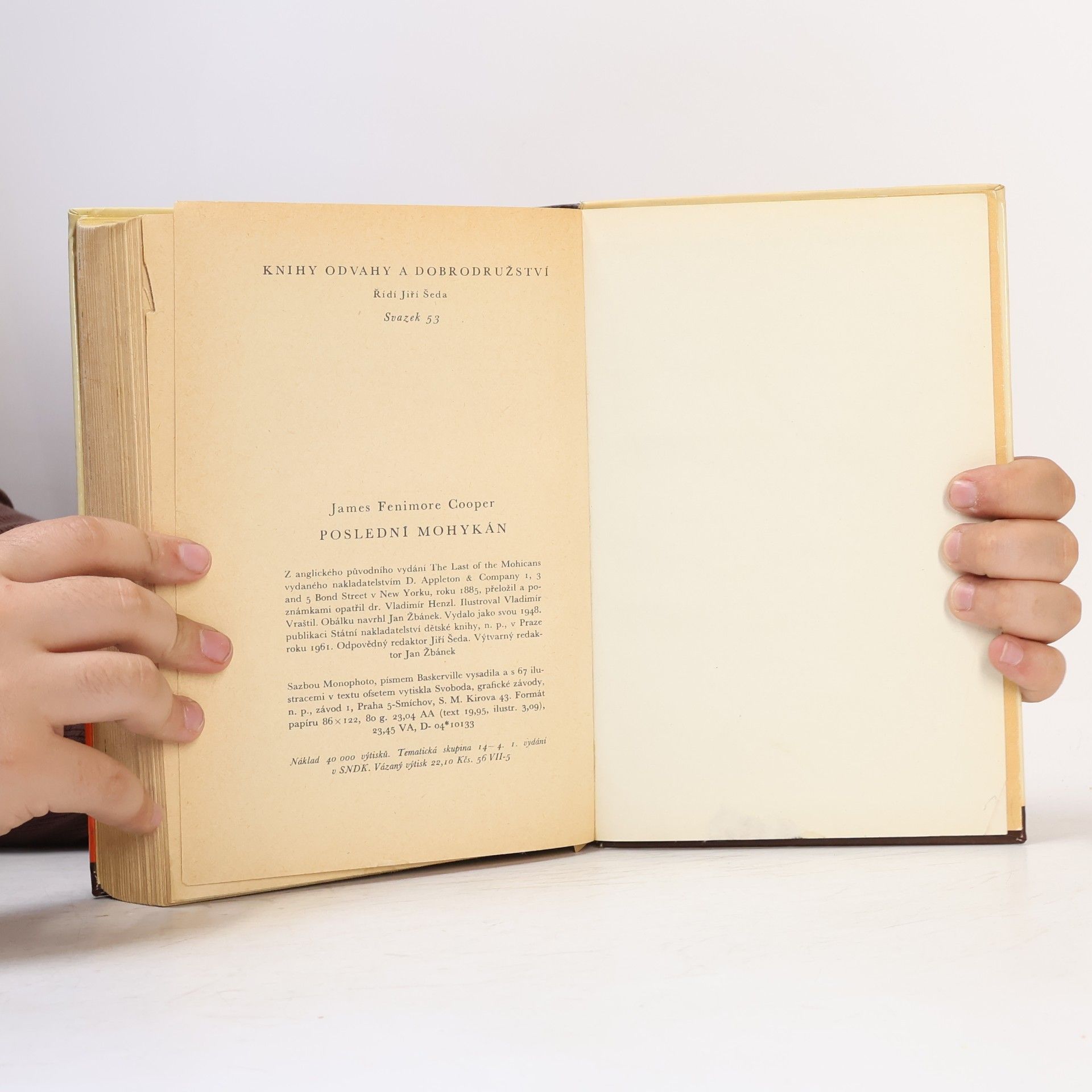 James Fenimore Cooper Poslední mohykán