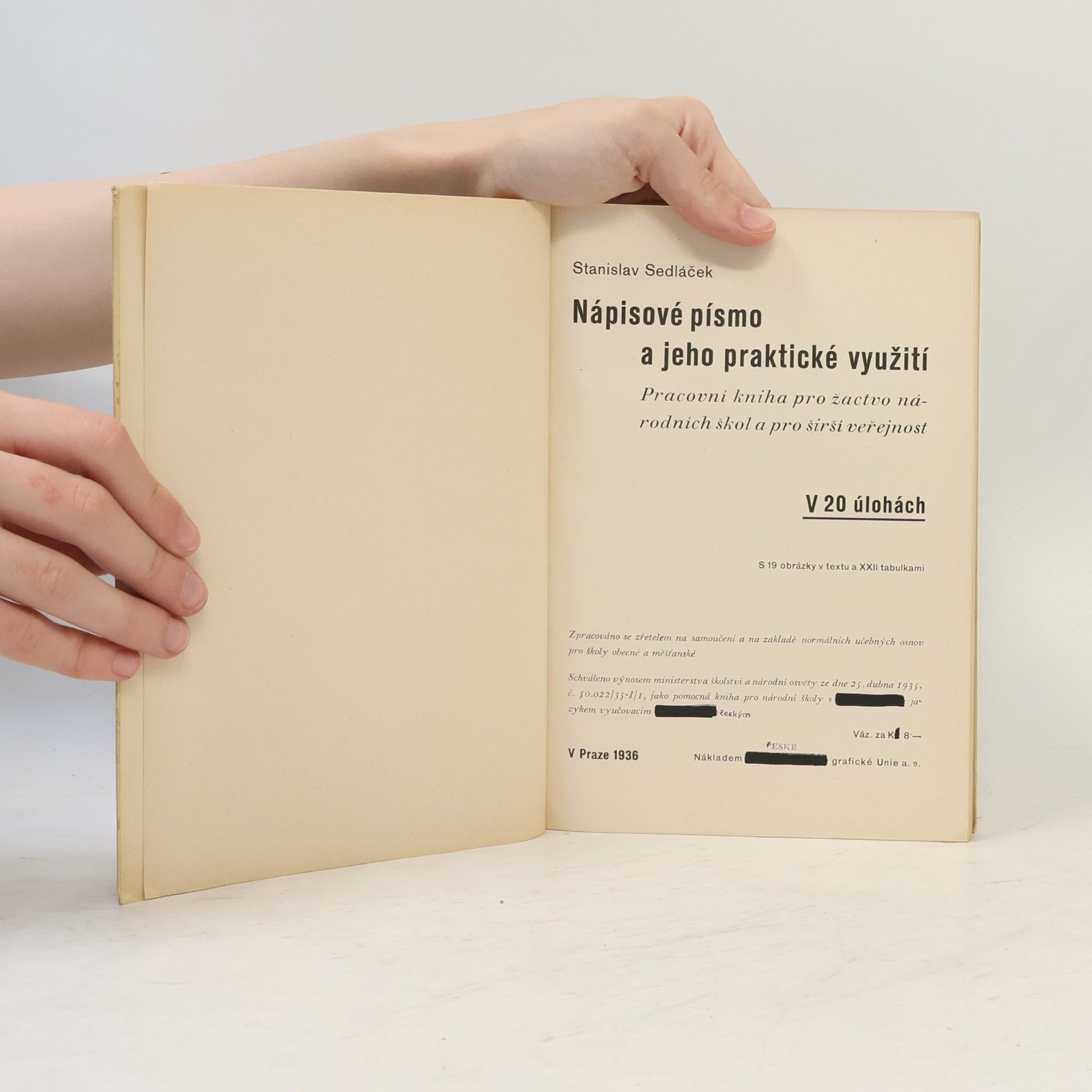 Stanislav Sedláček Nápisové písmo a jeho praktické využití