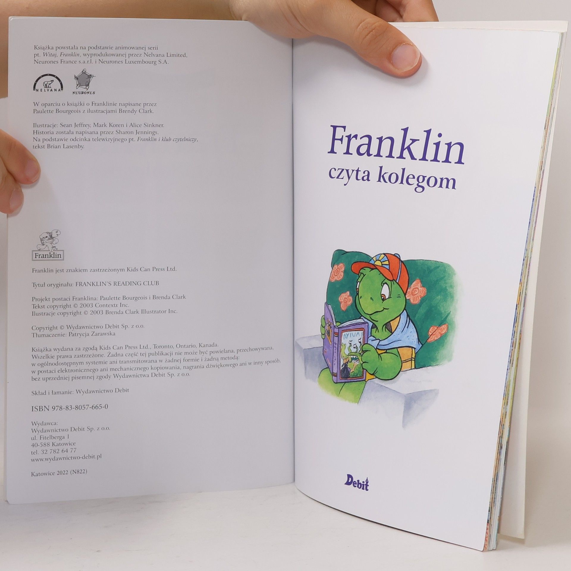 Paulette Bourgeois Franklin czyta kolegom